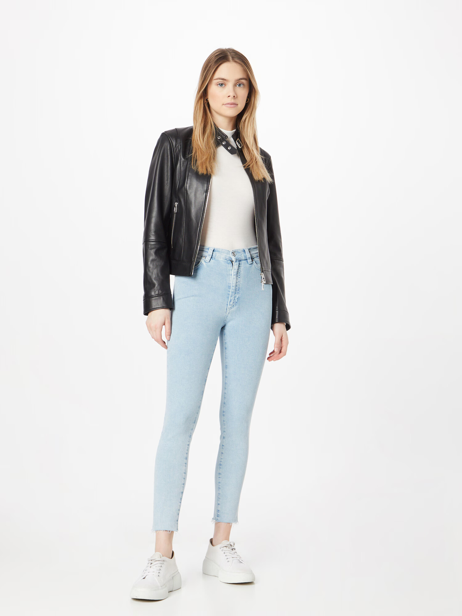 HUGO Jeans 'Lou' albastru deschis - Pled.ro