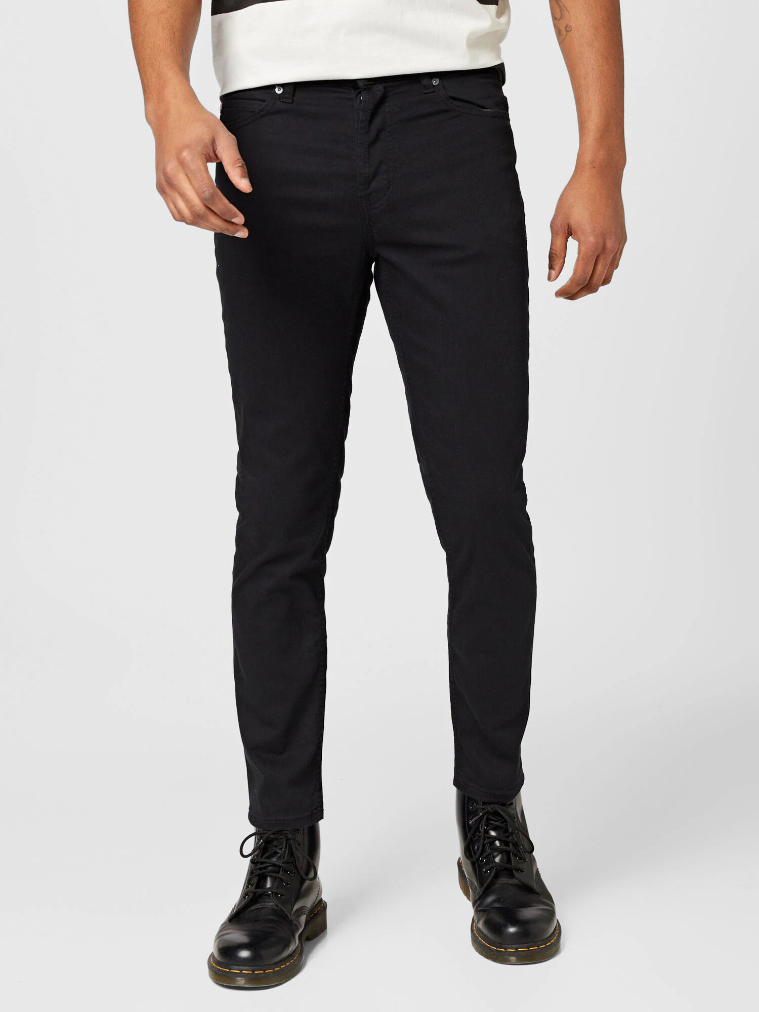 HUGO Red Jeans negru denim - Pled.ro