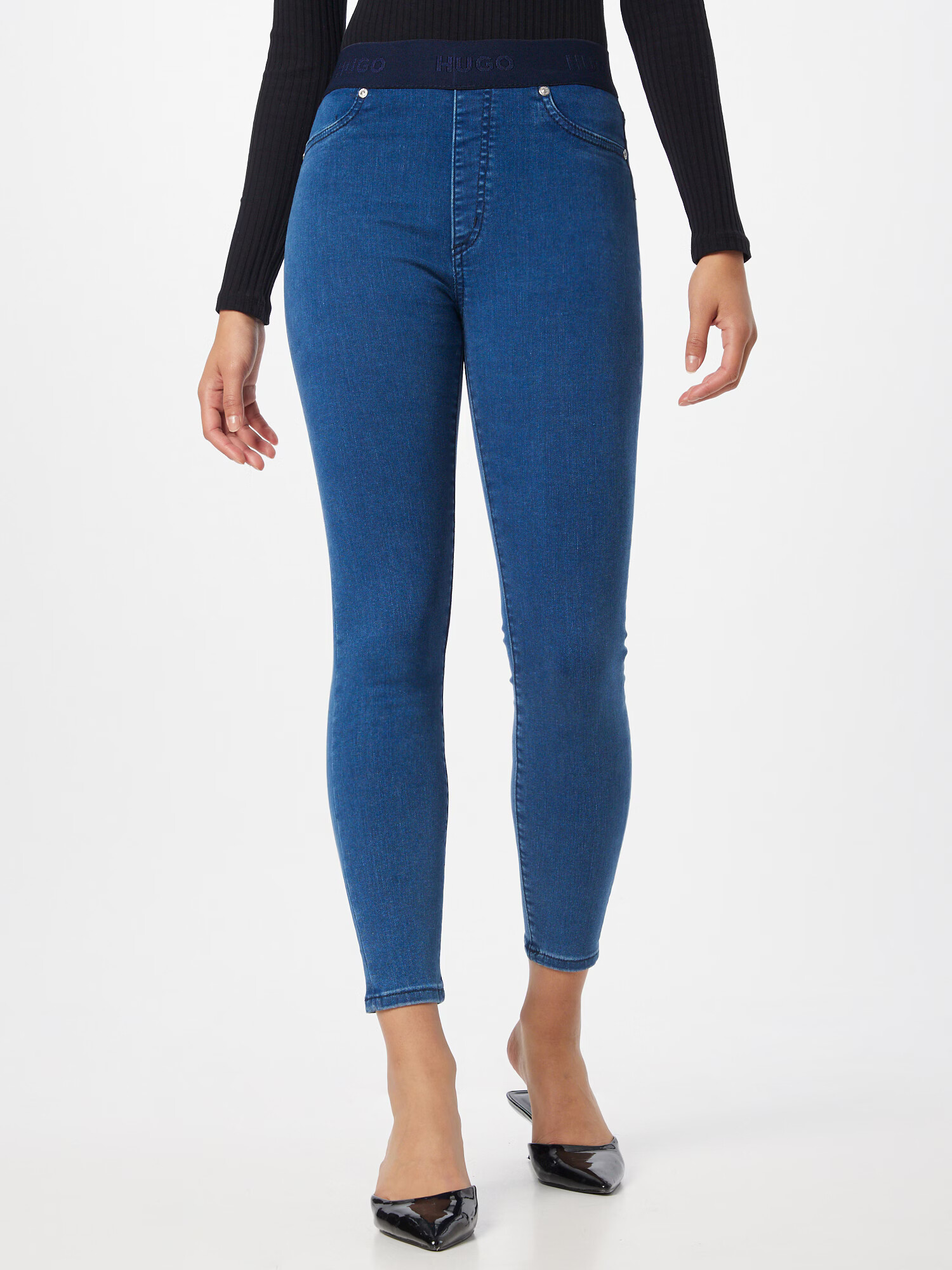 HUGO Jeggings '931' albastru denim - Pled.ro