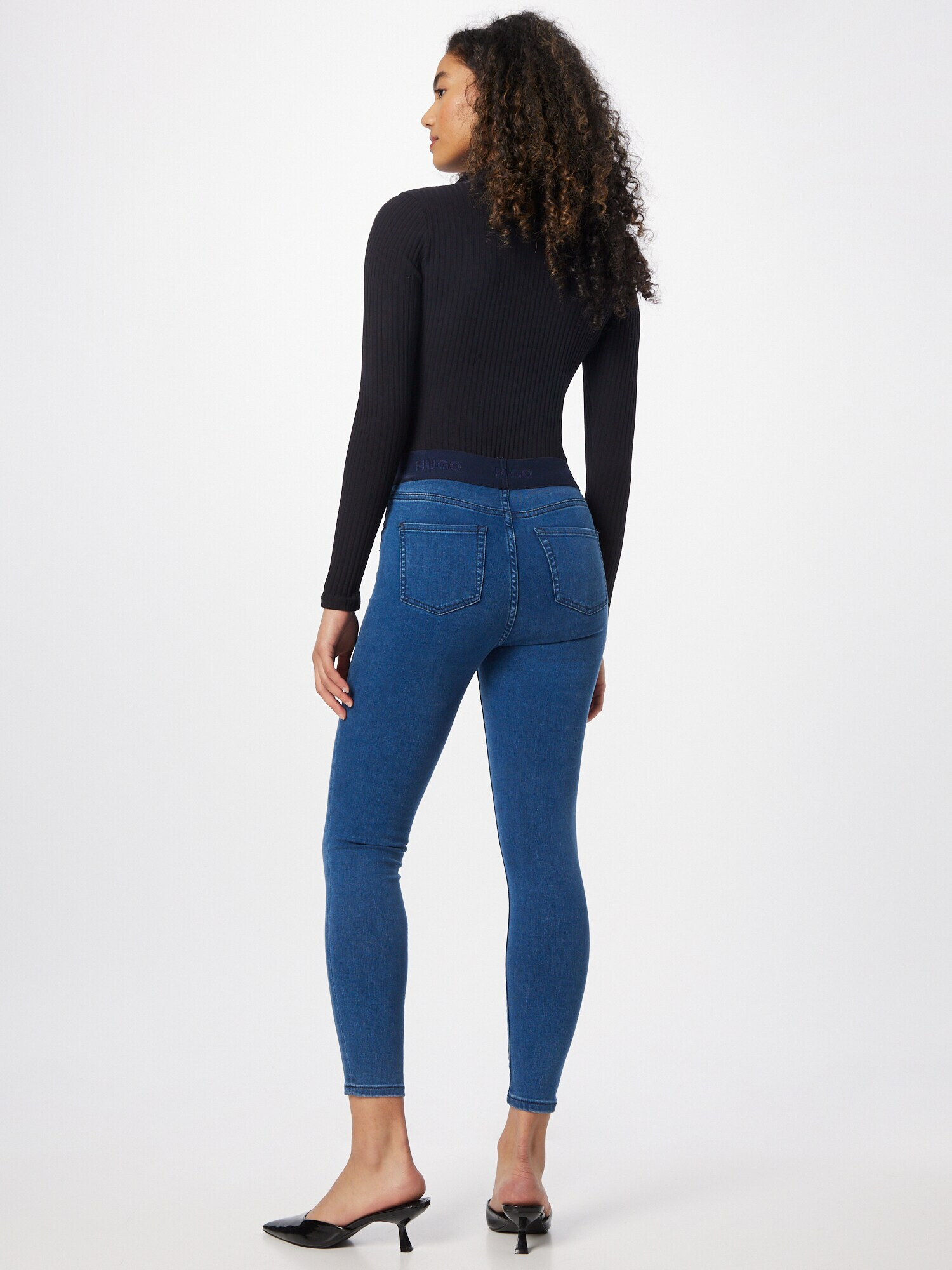 HUGO Jeggings '931' albastru denim - Pled.ro