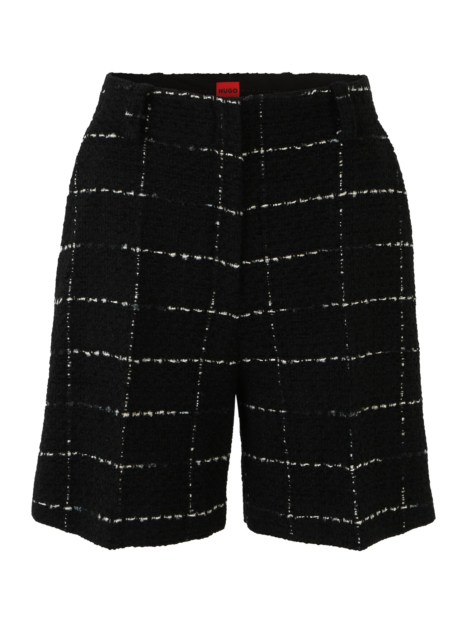 HUGO Pantaloni 'Hatisi-1' negru / alb - Pled.ro