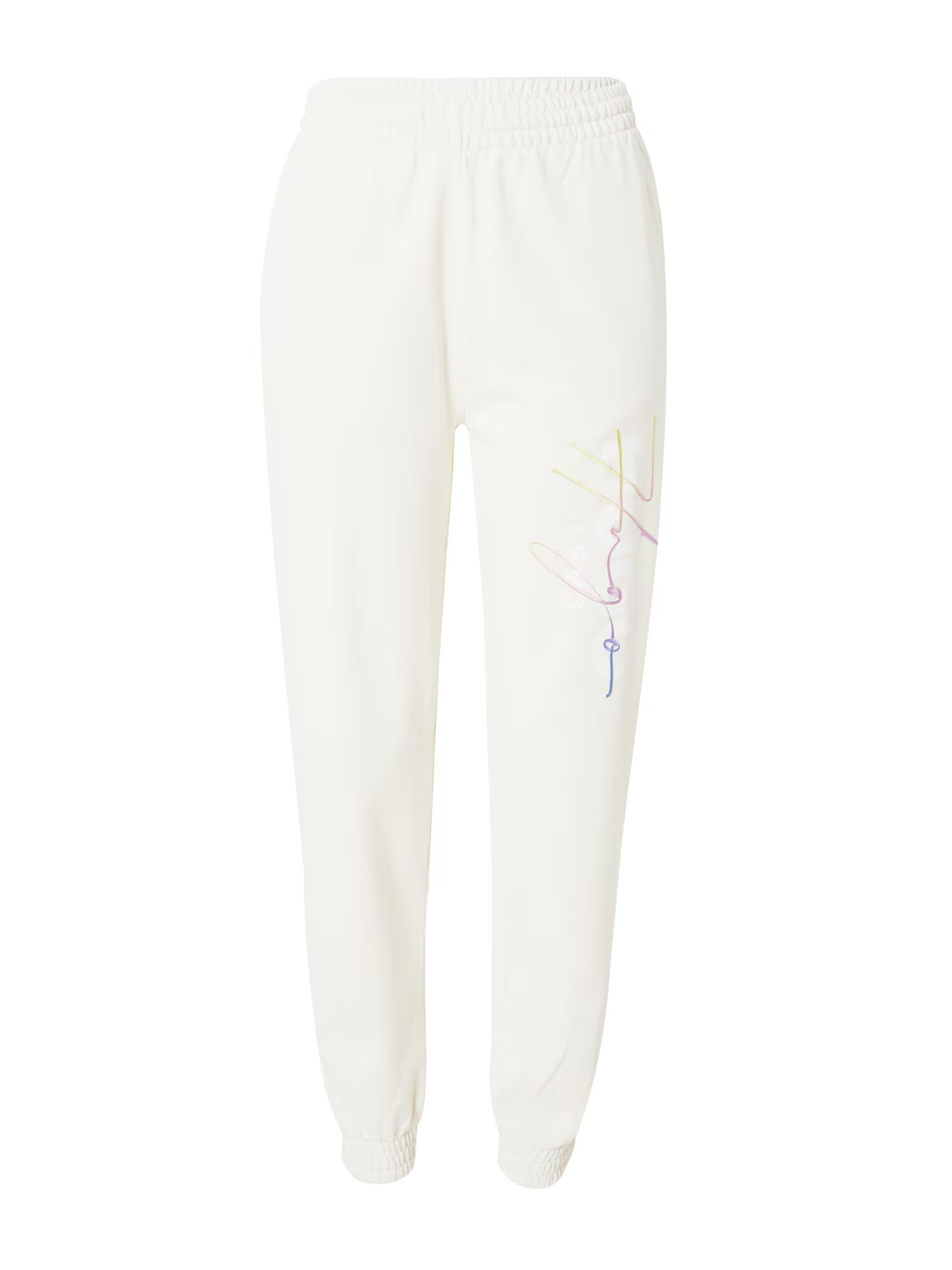 HUGO Pantaloni 'Najogger' albastru / galben auriu / lila / alb - Pled.ro