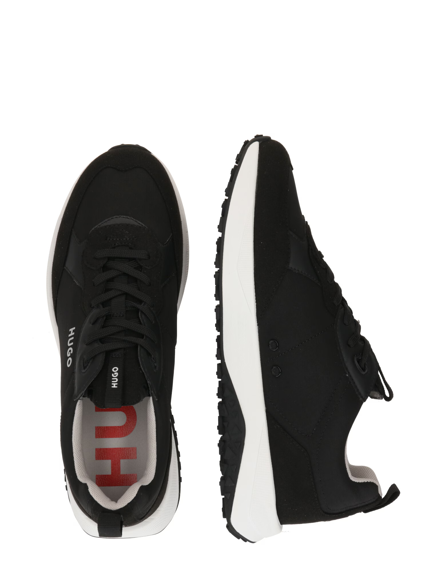 HUGO Red Sneaker low 'Kane' negru / alb - Pled.ro