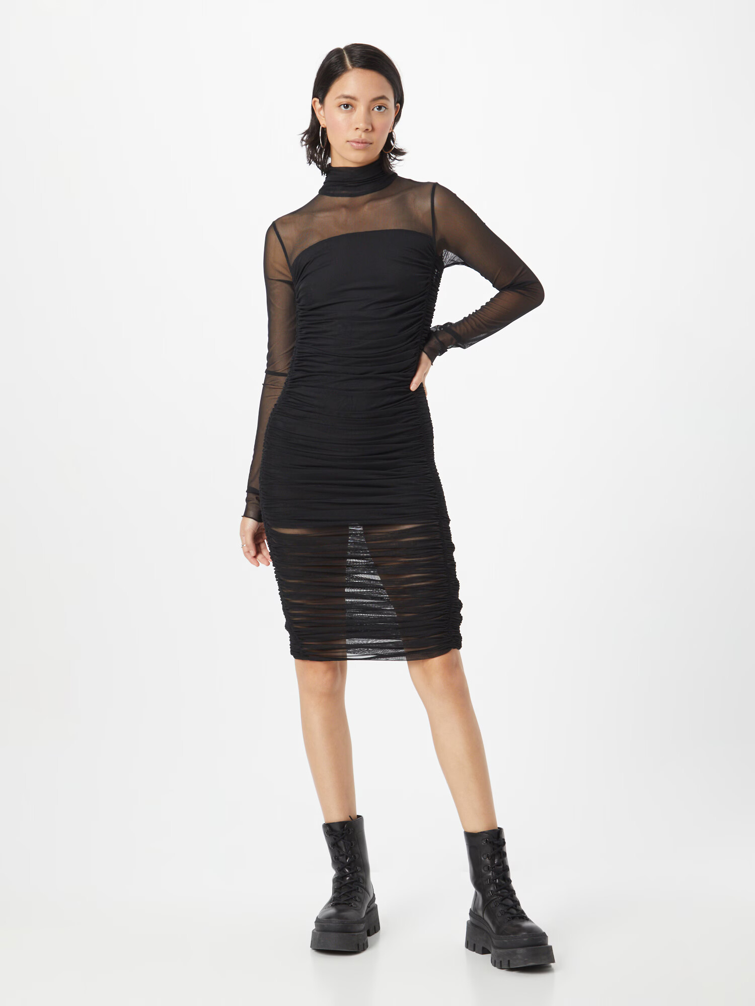 HUGO Red Rochie 'Nelasai' negru - Pled.ro