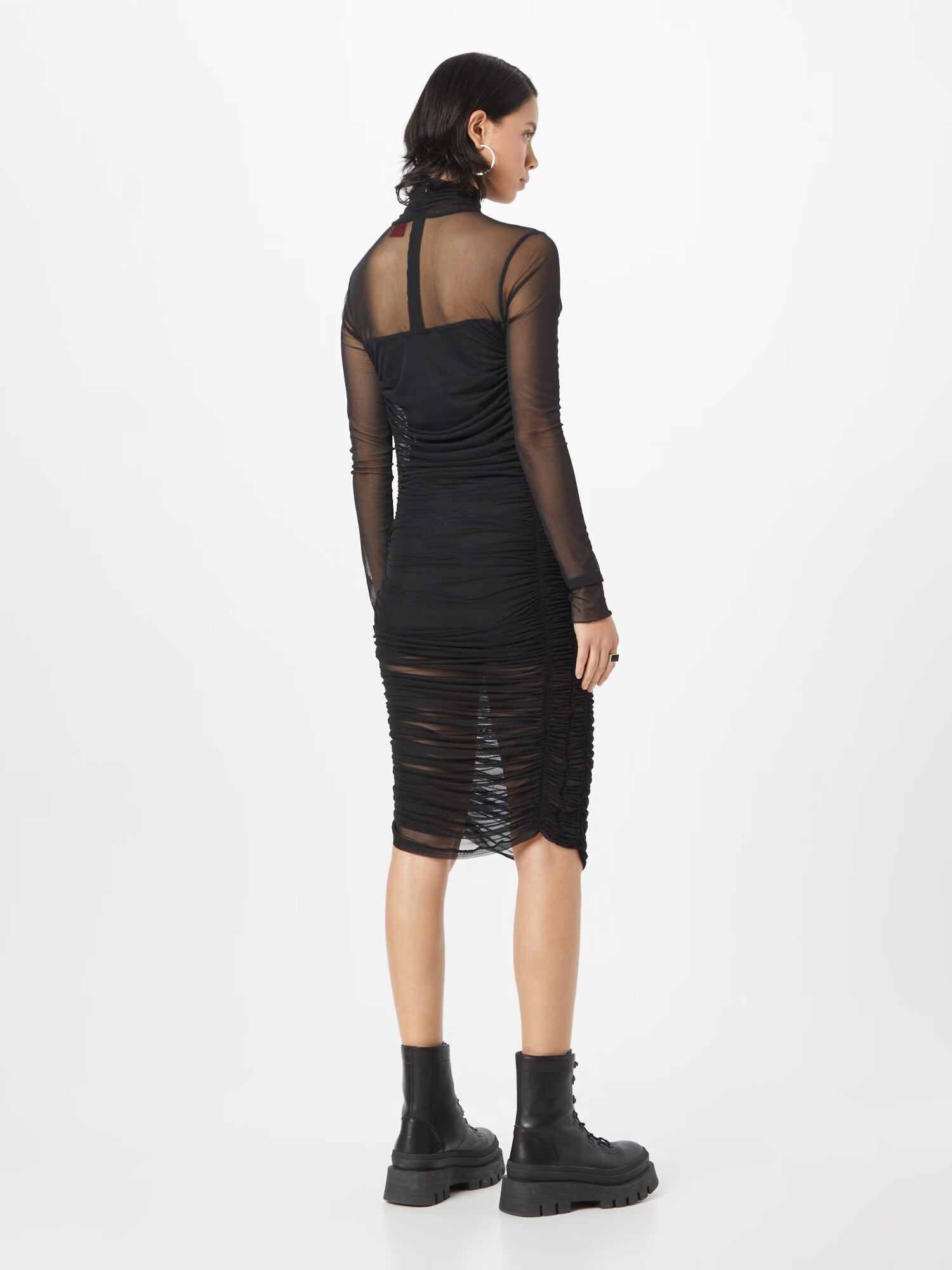 HUGO Red Rochie 'Nelasai' negru - Pled.ro