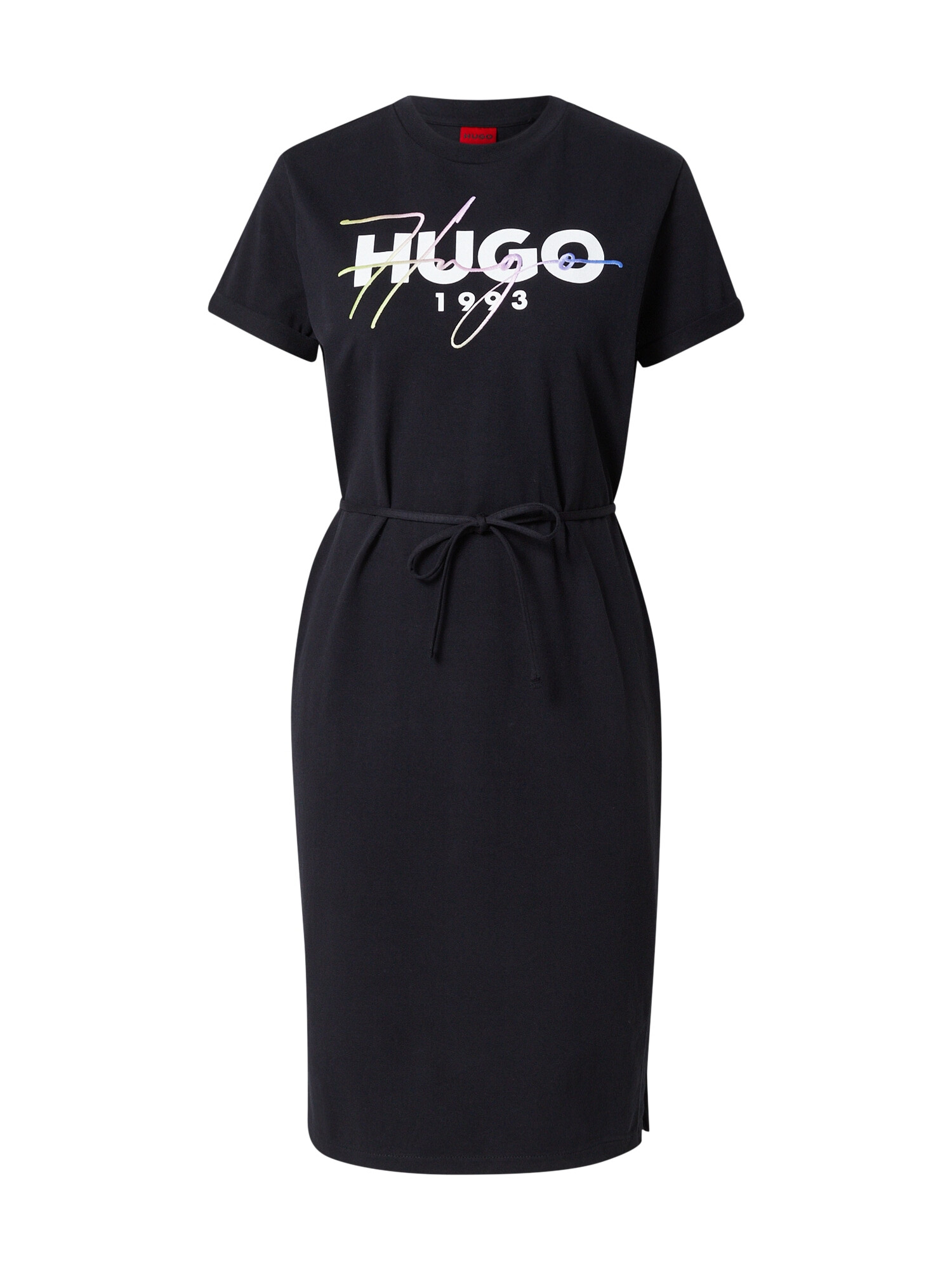 HUGO Rochie 'Nemanie' azur / galben deschis / roz / negru / alb - Pled.ro