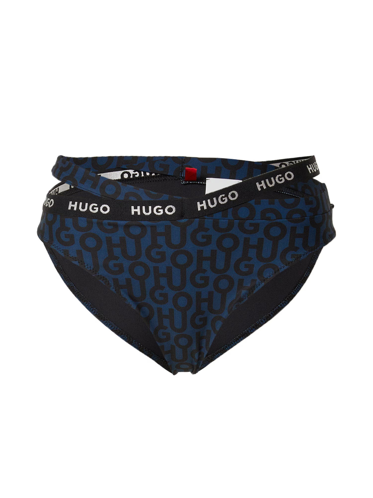 HUGO Red Slip costum de baie bleumarin / albastru gențiană / alb - Pled.ro