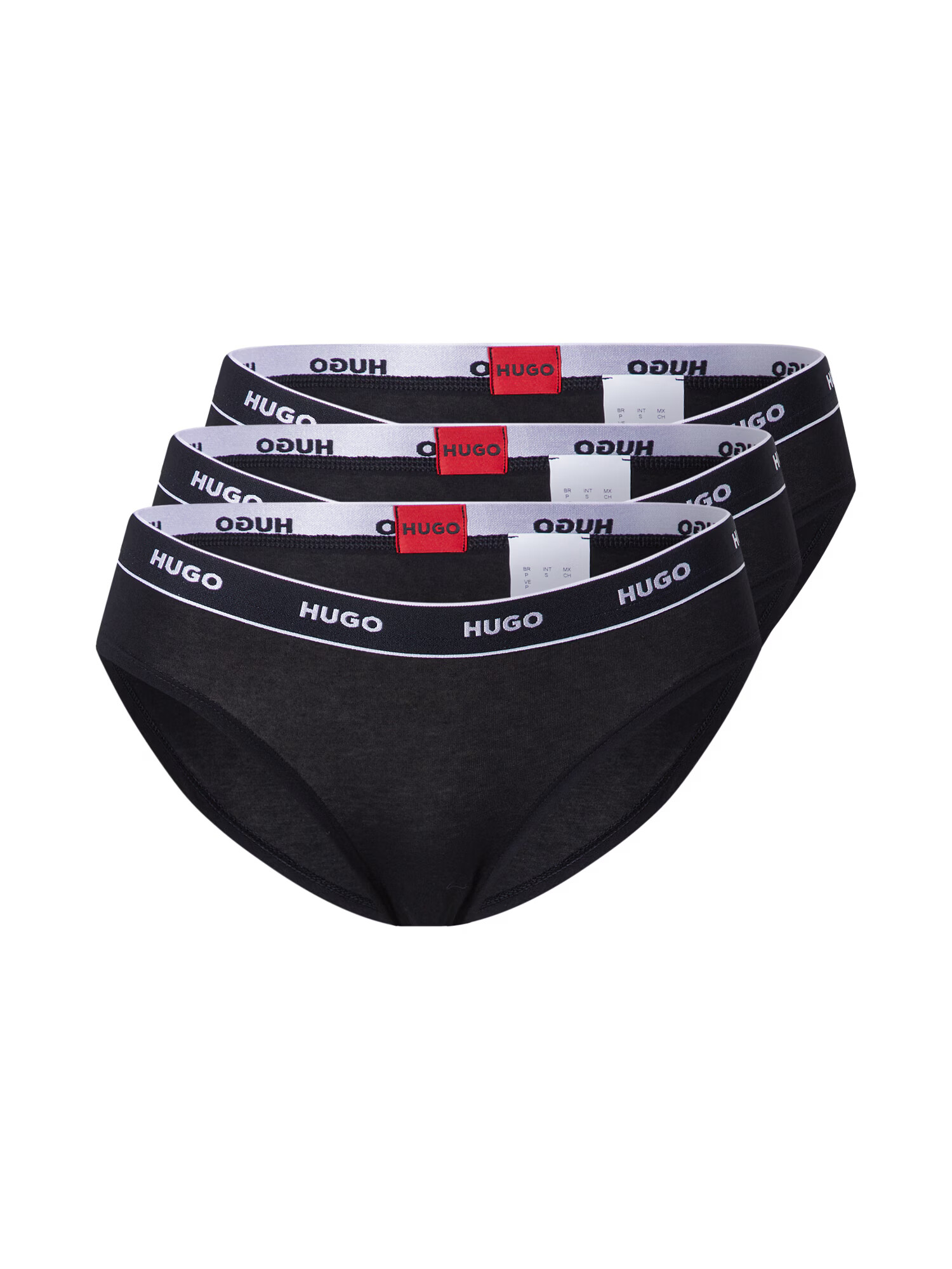 HUGO Red Slip 'TRIPLET BRIEF STRIPE' roșu / negru / alb - Pled.ro