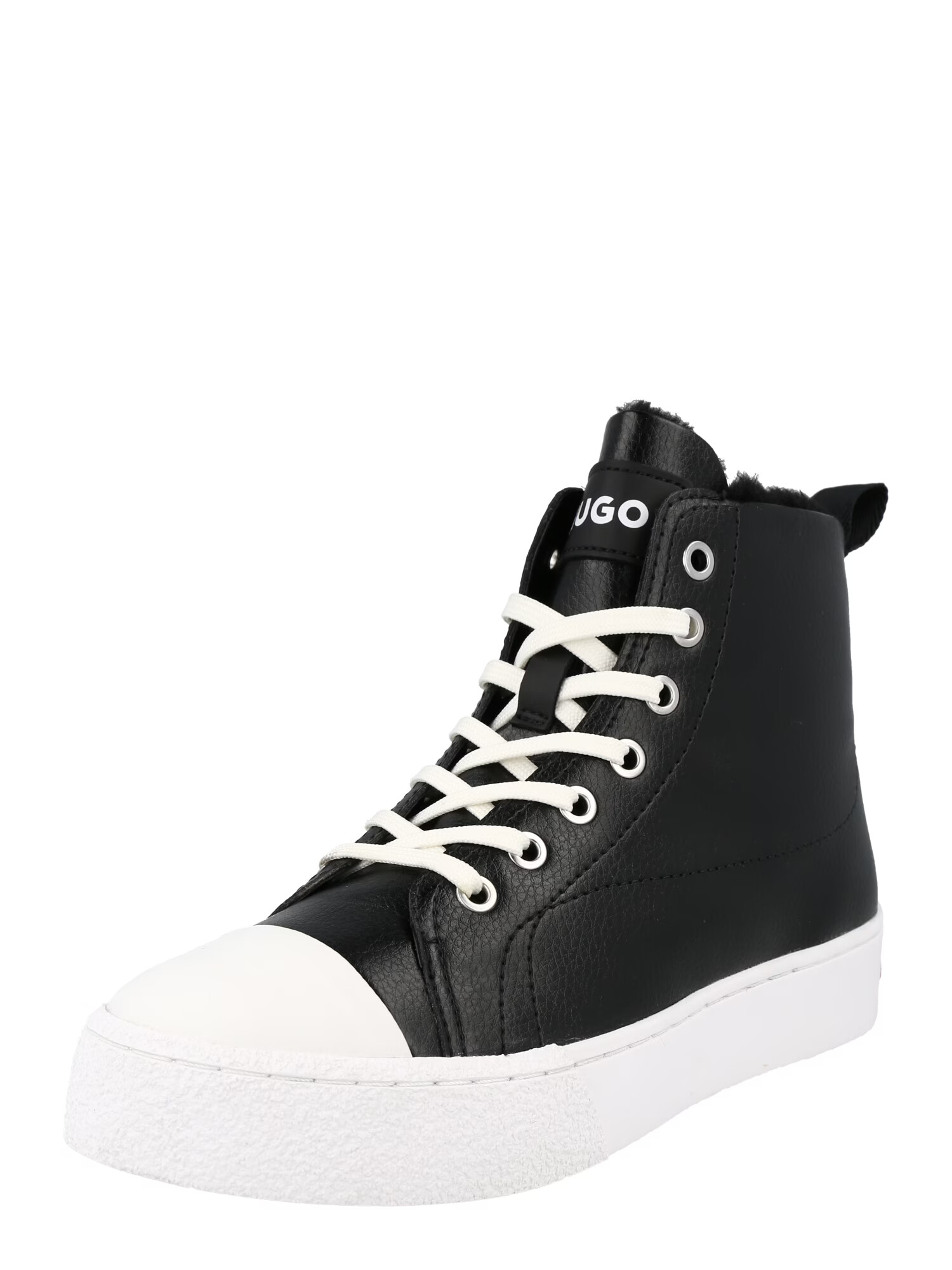 HUGO Sneaker înalt 'Arya' negru / alb - Pled.ro