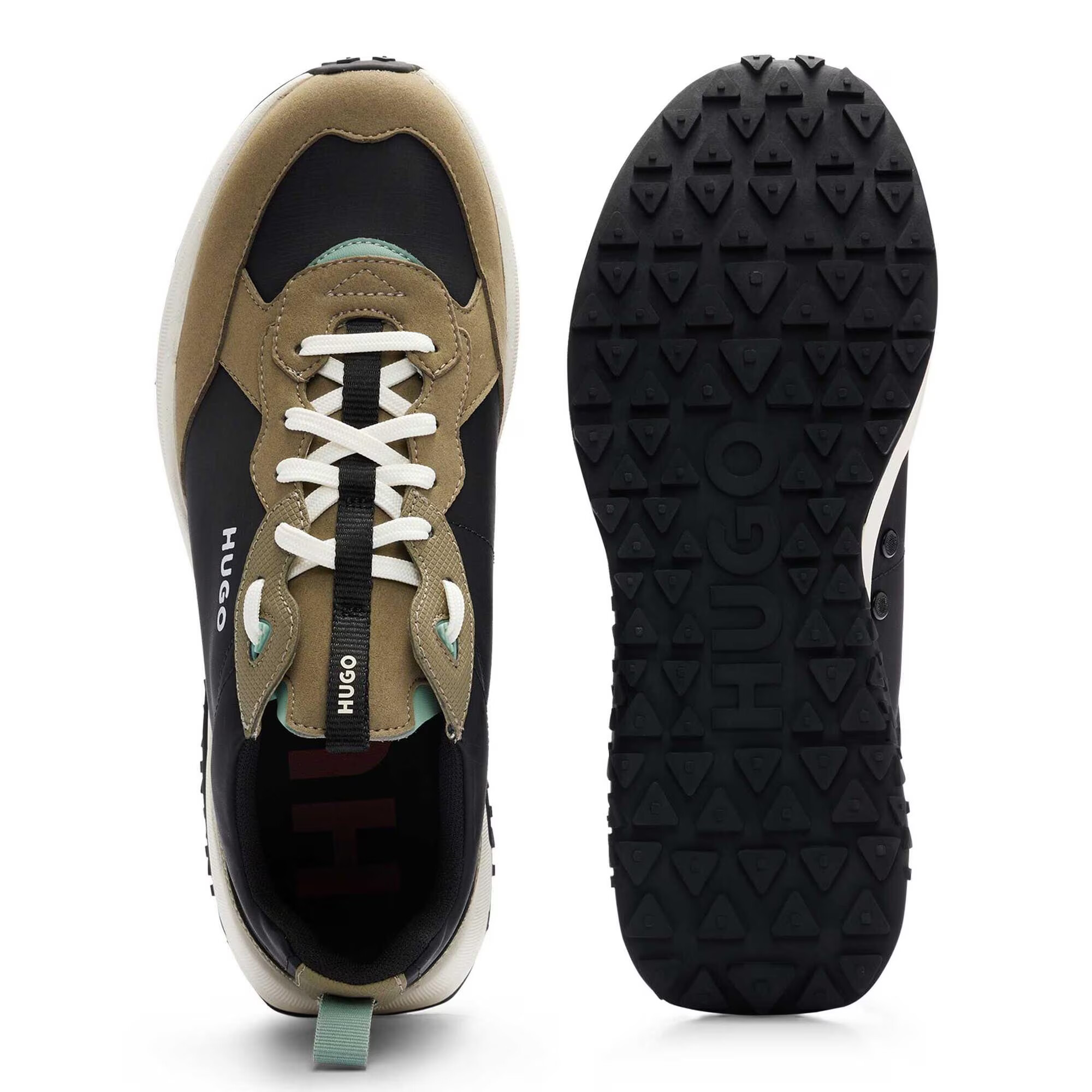 HUGO Sneaker low bej / negru - Pled.ro