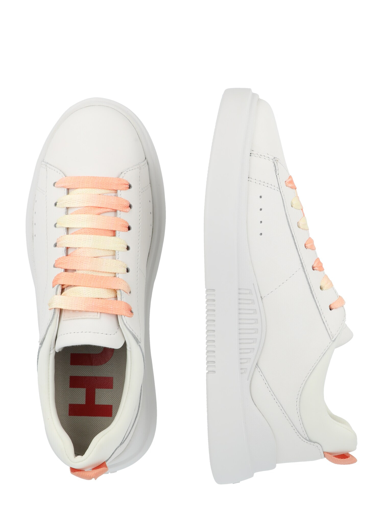 HUGO Sneaker low 'Blake' galben pastel / portocaliu / alb - Pled.ro