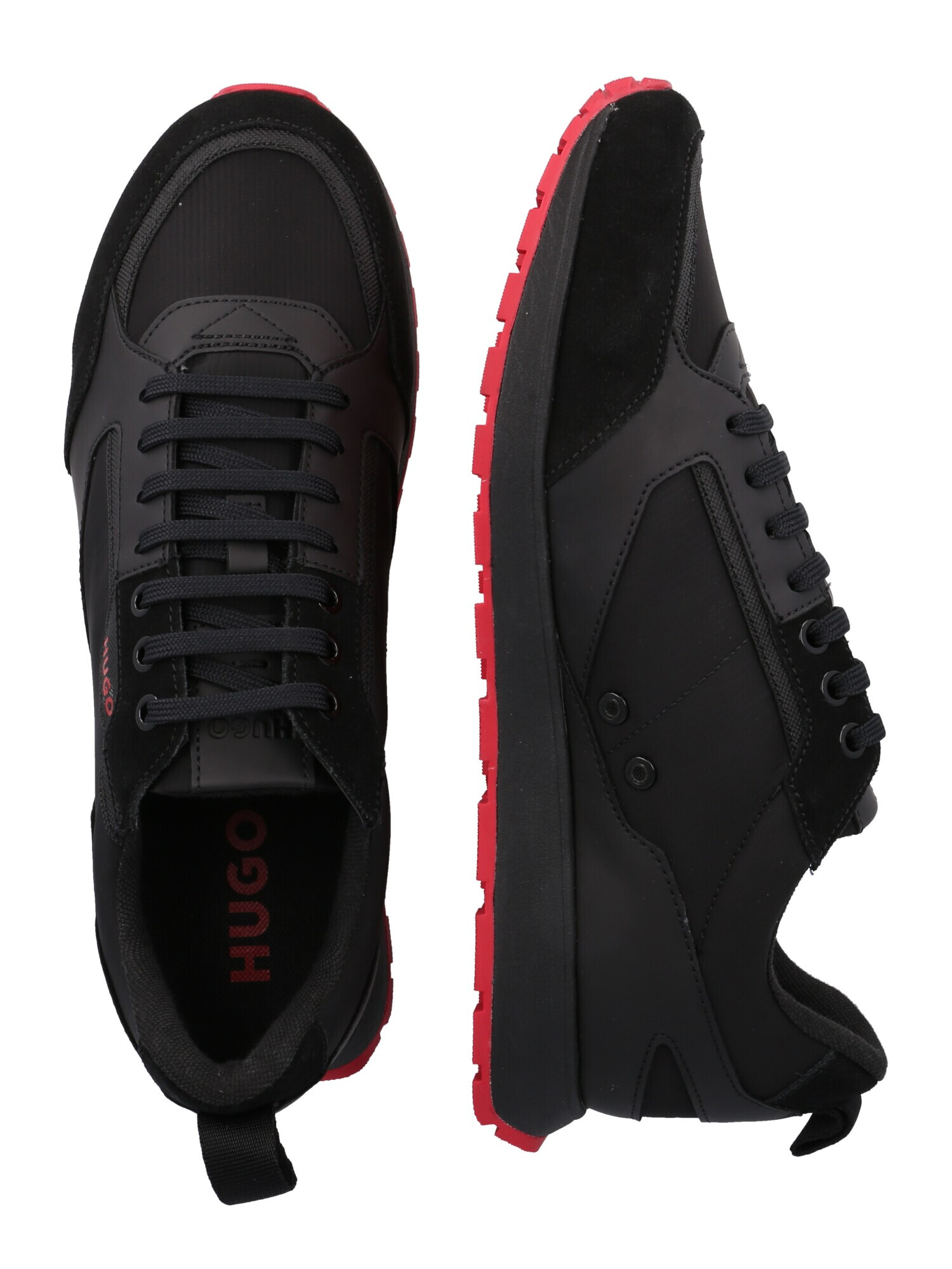 HUGO Sneaker low 'Icelin' roșu / negru - Pled.ro