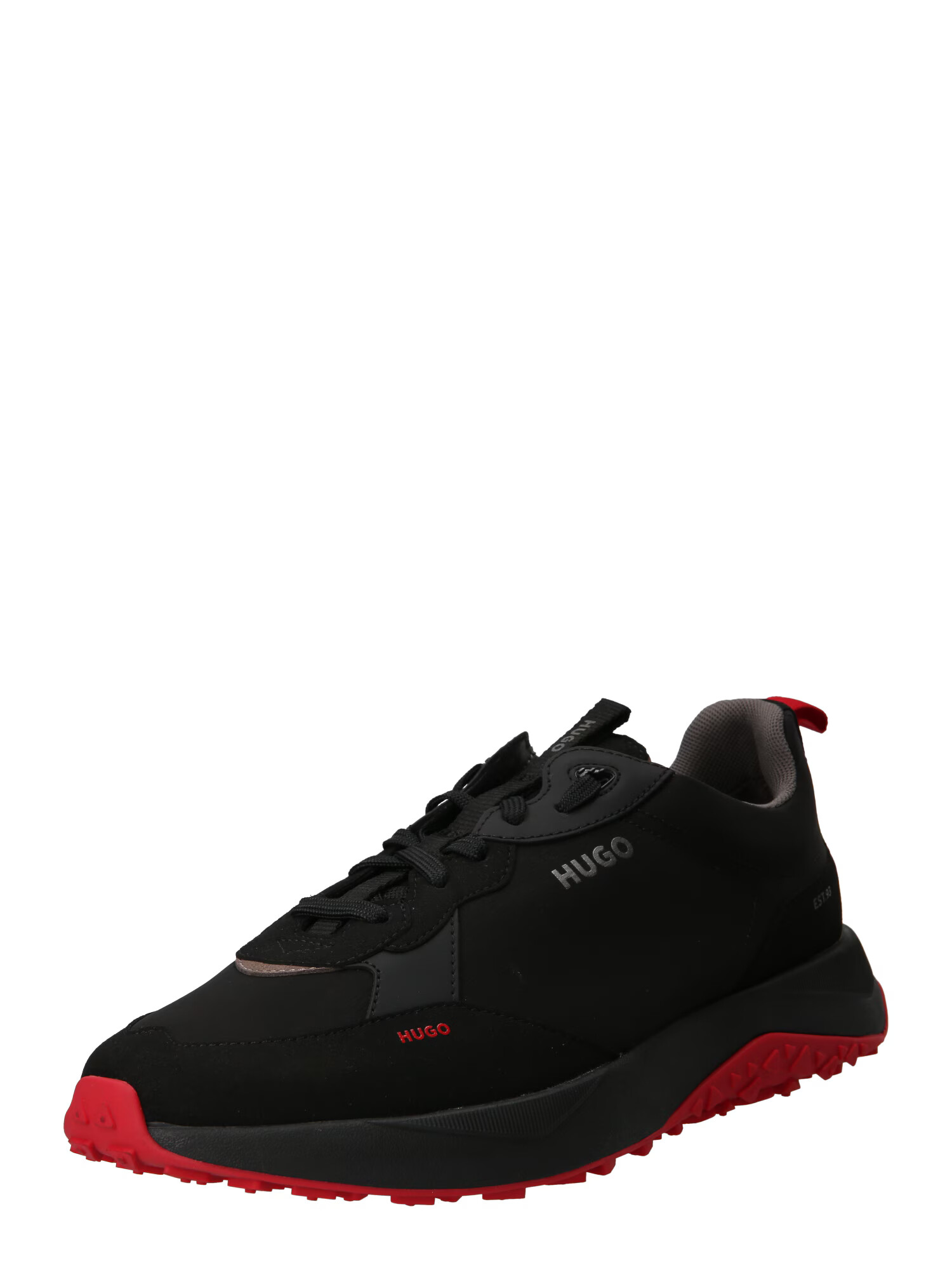 HUGO Sneaker low 'Kane' gri / roșu / negru - Pled.ro