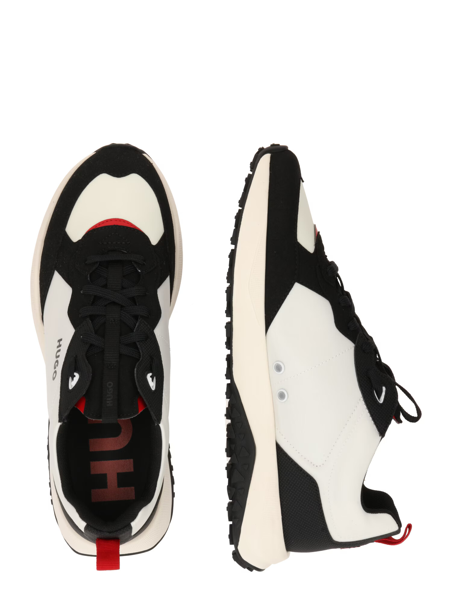 HUGO Sneaker low 'Kane' negru / alb - Pled.ro