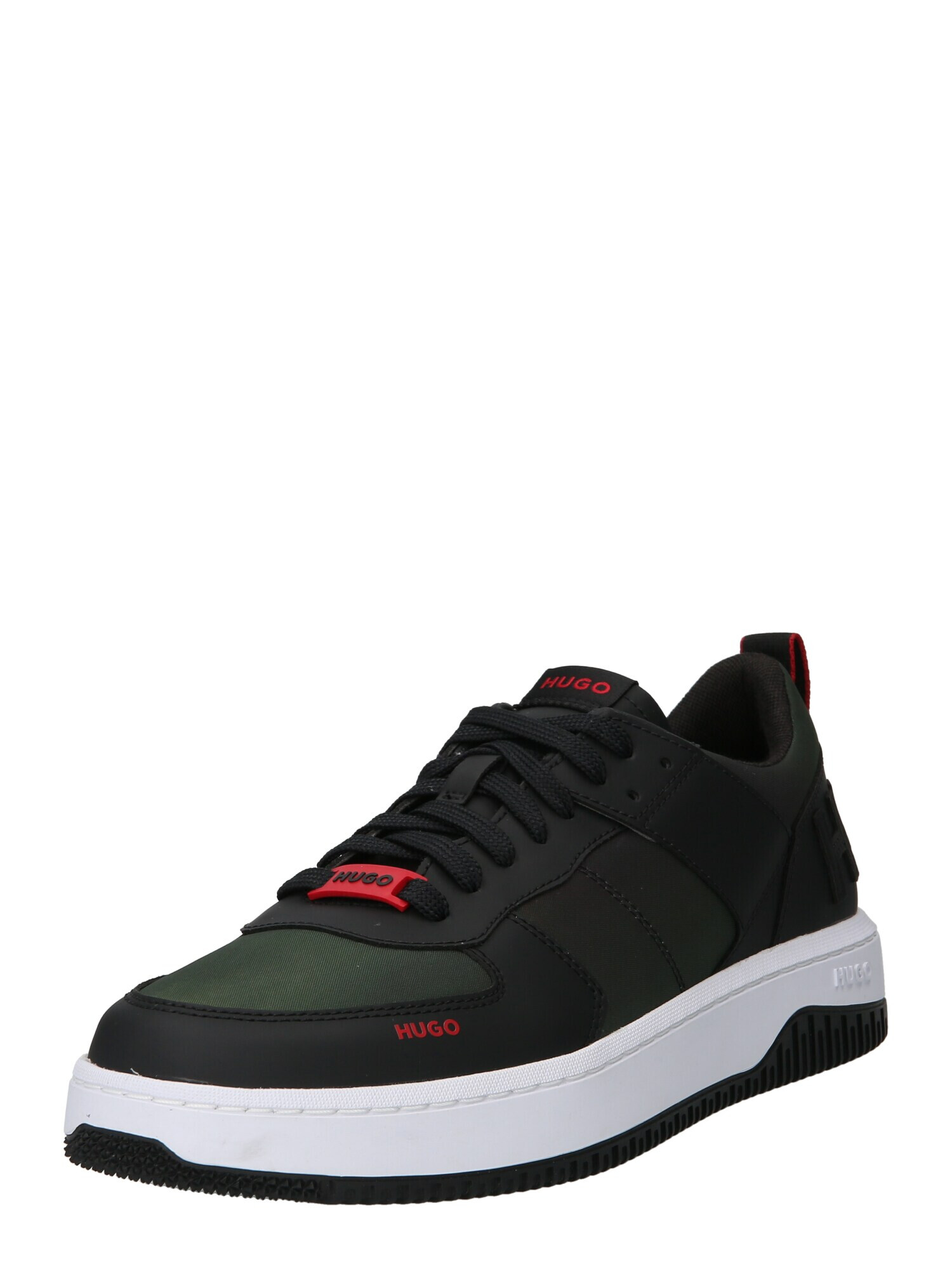 HUGO Sneaker low 'Kilian' gri închis / roșu / negru - Pled.ro