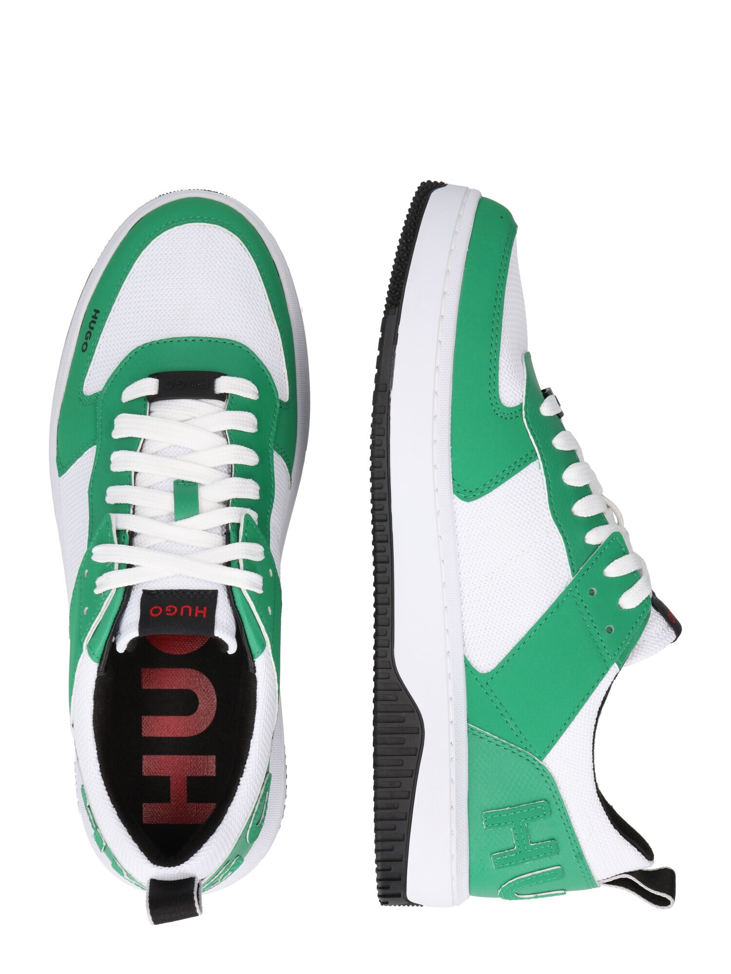 HUGO Sneaker low 'Kilian' verde / alb - Pled.ro