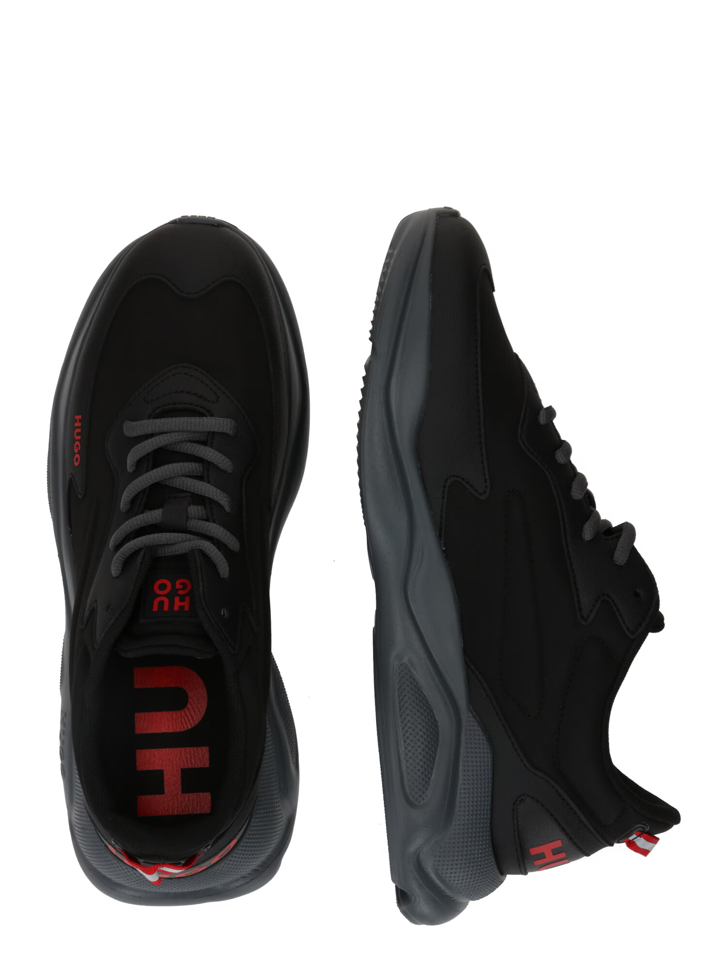 HUGO Red Sneaker low 'Leon' gri metalic - Pled.ro