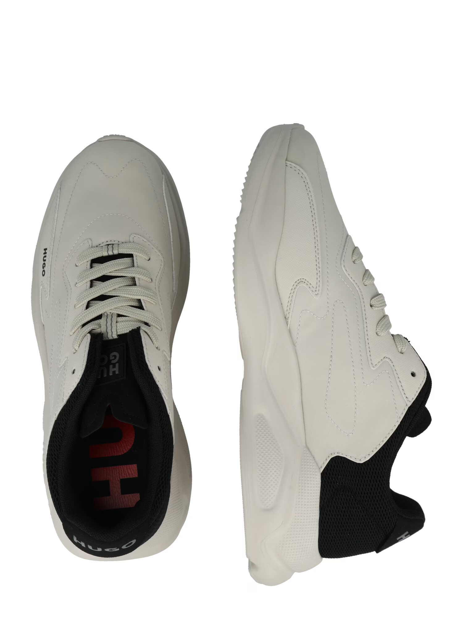 HUGO Sneaker low 'Leon' gri piatră / negru - Pled.ro