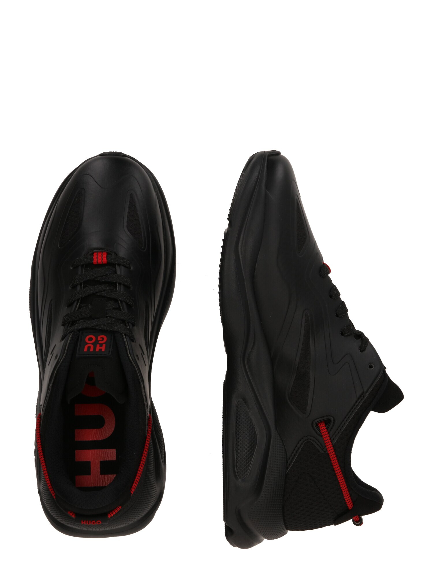 HUGO Red Sneaker low 'Leon' roșu / negru - Pled.ro