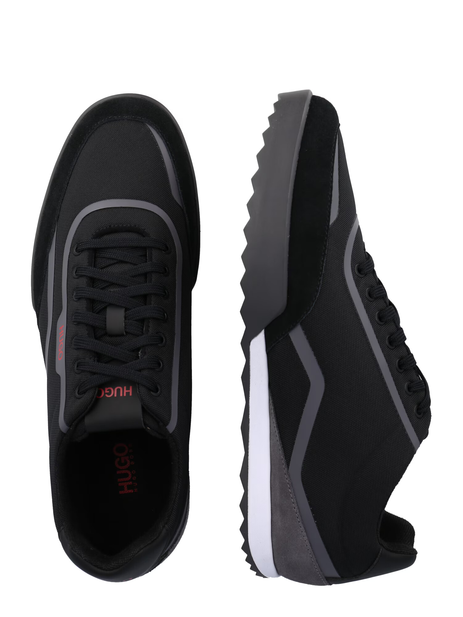 HUGO Sneaker low 'Matrix' gri / negru - Pled.ro