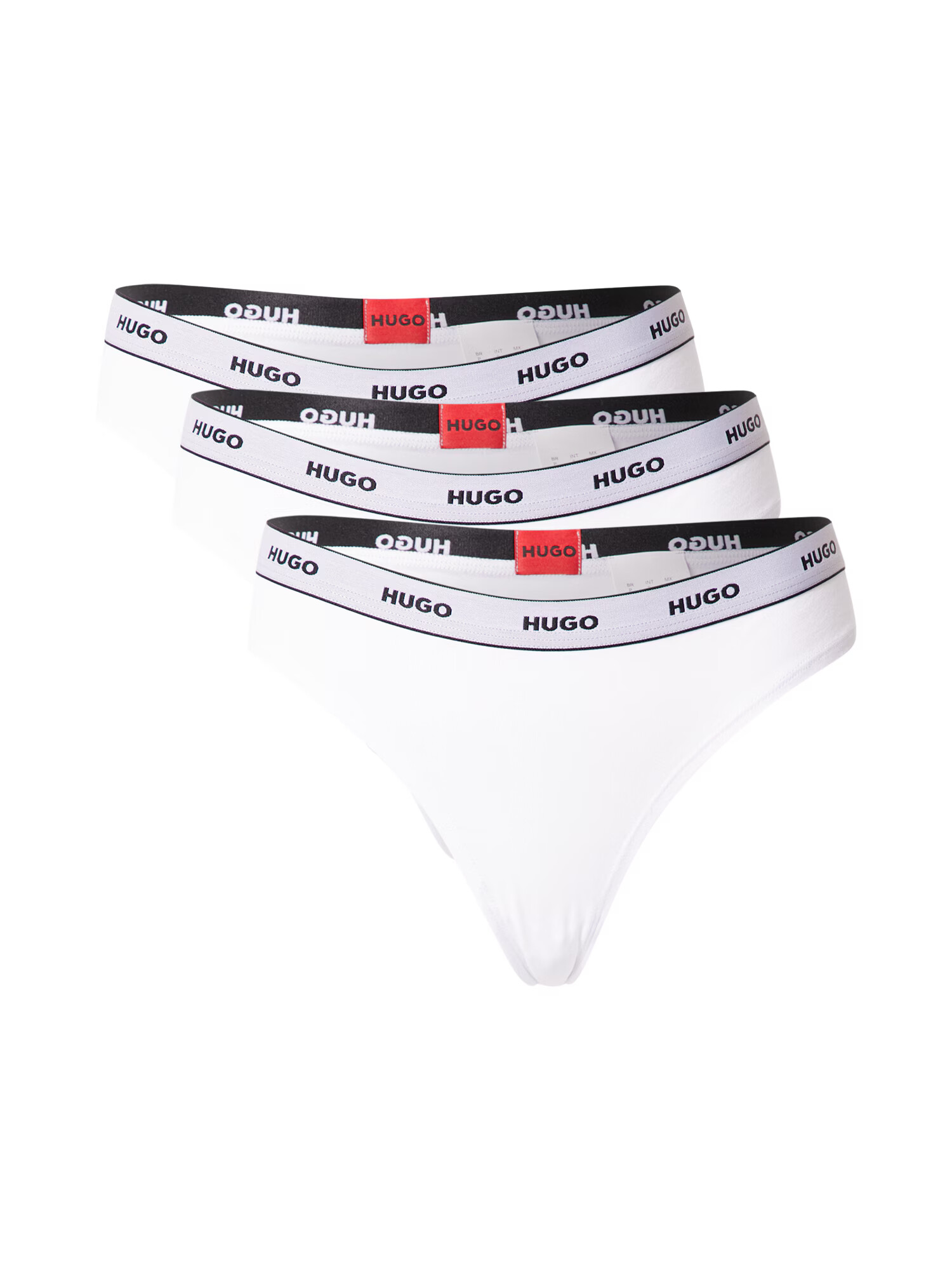 HUGO Red Tanga negru / alb - Pled.ro