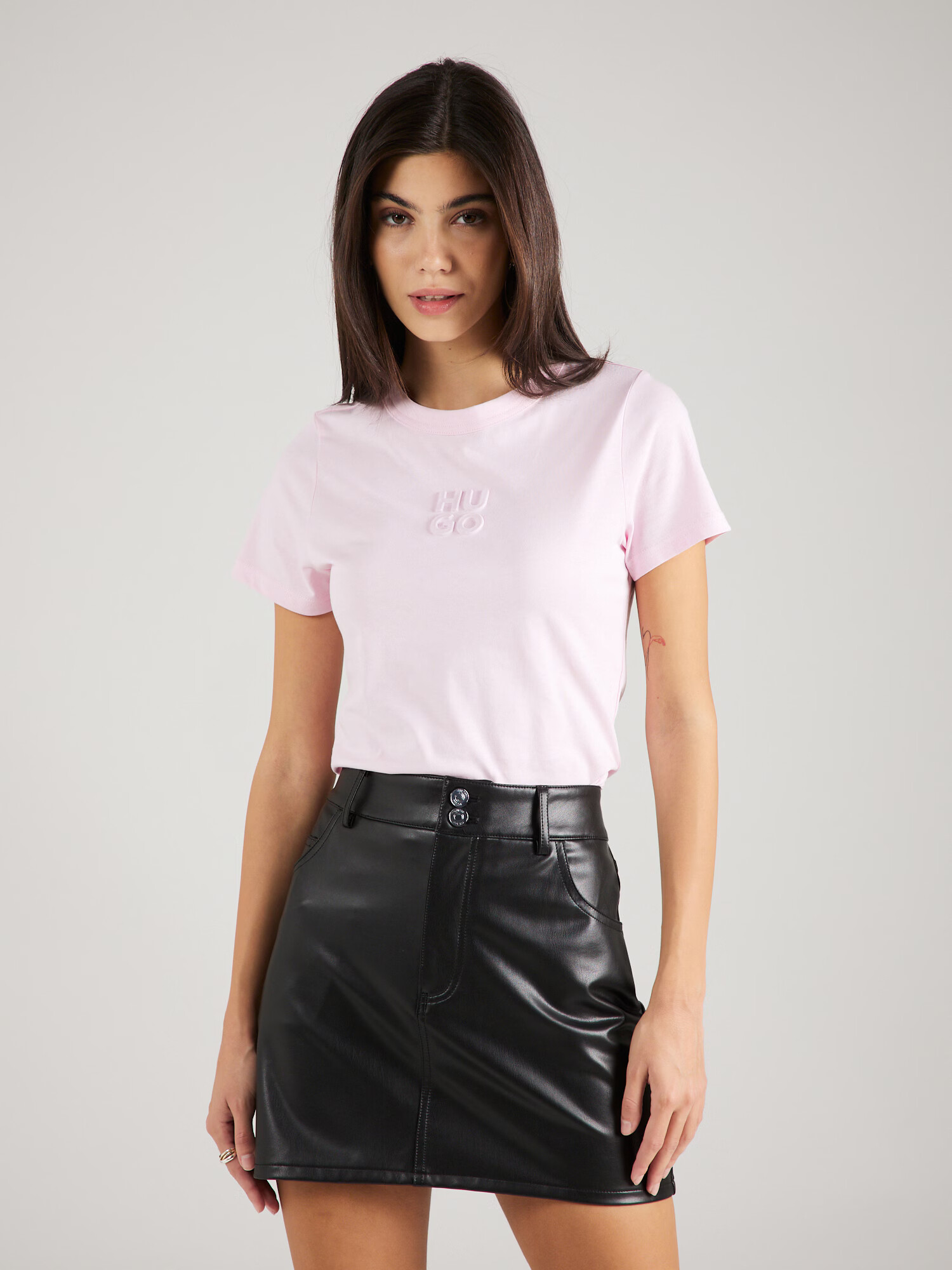 HUGO Tricou 'Classic' roz deschis - Pled.ro