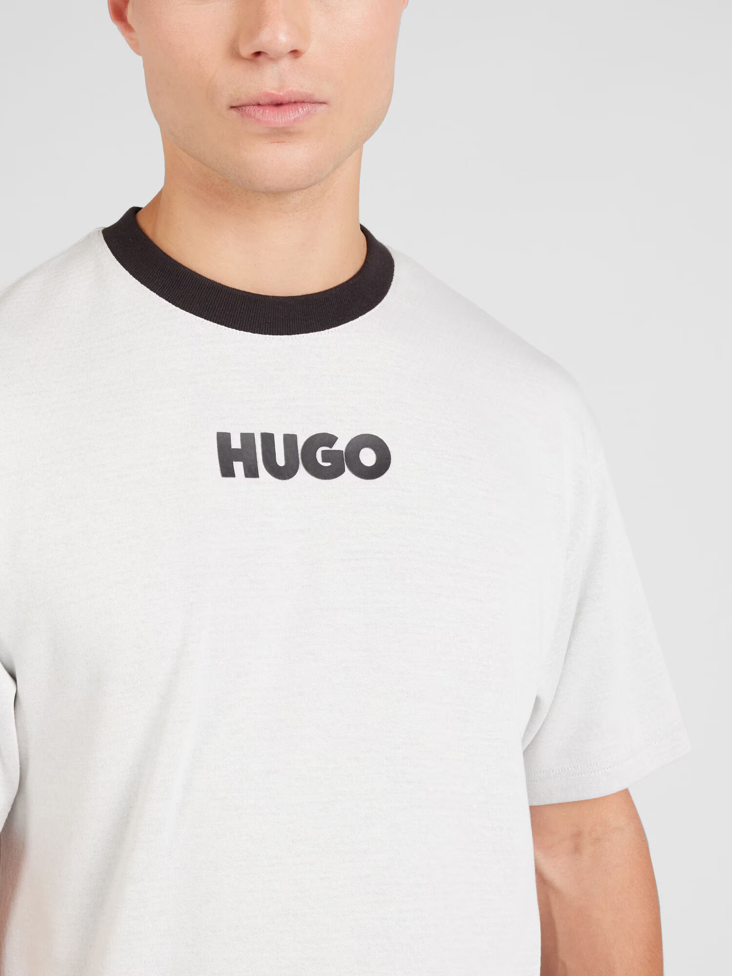 HUGO Red Tricou 'Daktai' gri / gri deschis - Pled.ro