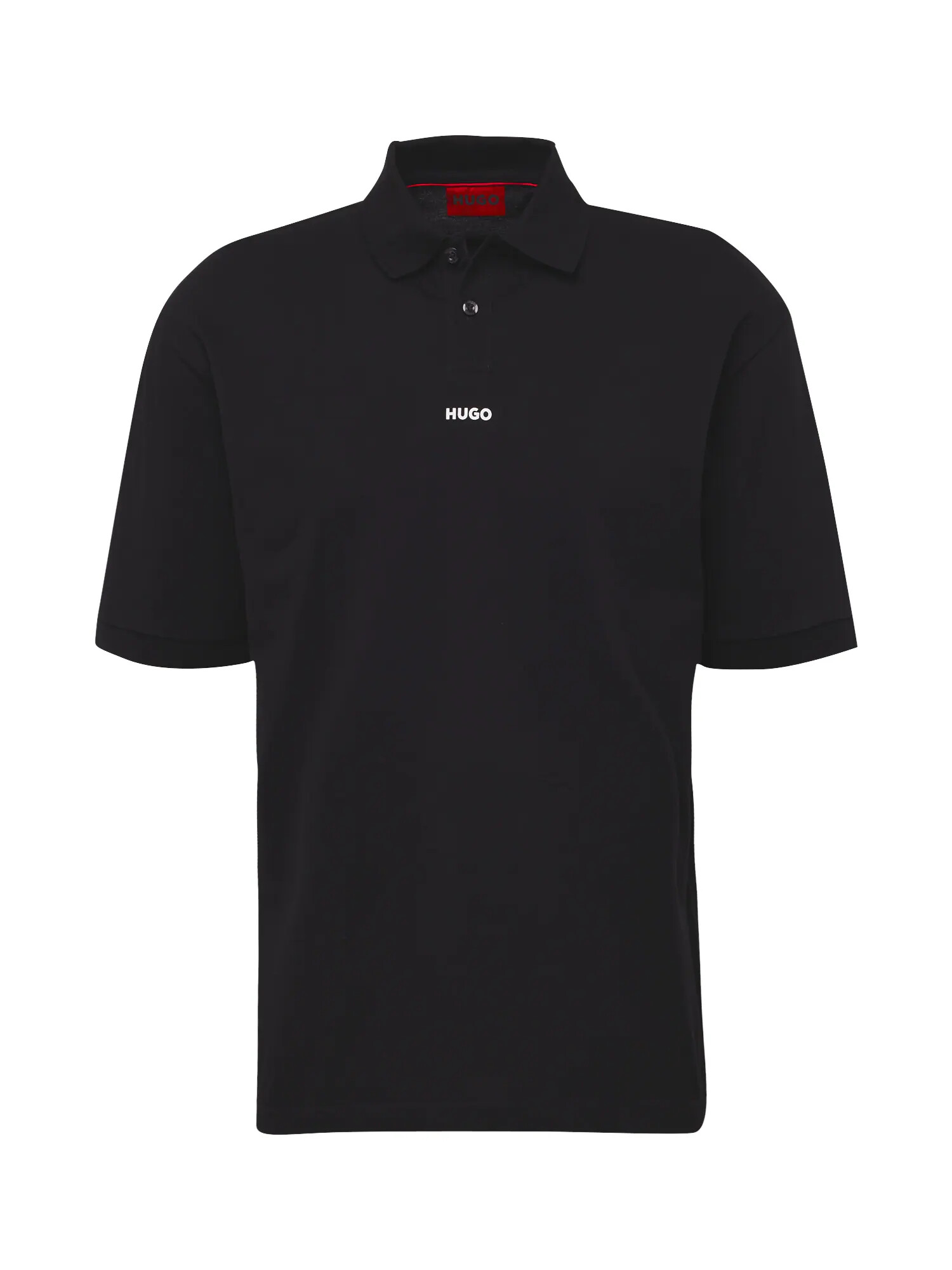 HUGO Red Tricou 'Dangula' negru / alb - Pled.ro