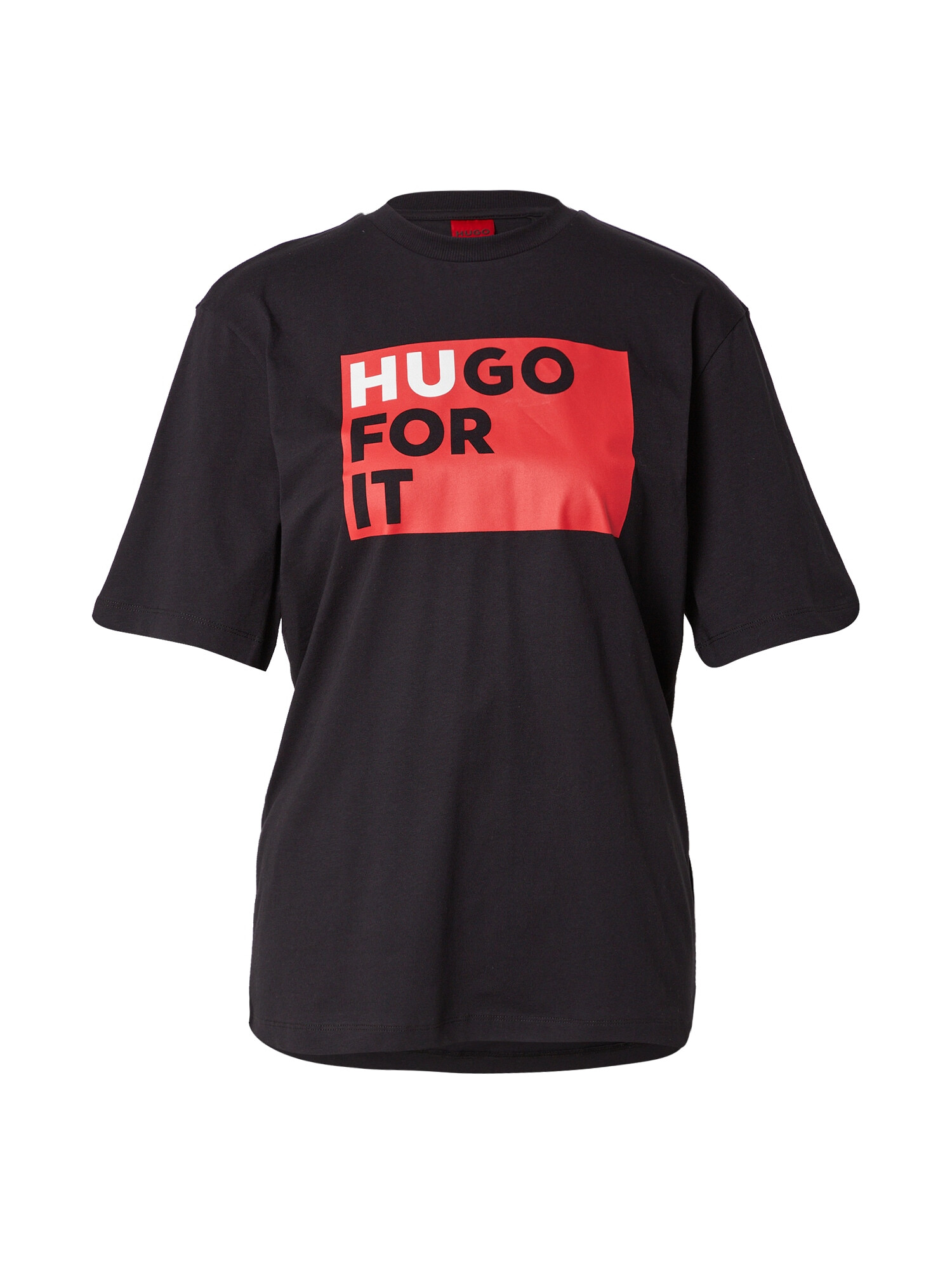 HUGO Tricou 'Dashire' roșu / negru / alb - Pled.ro