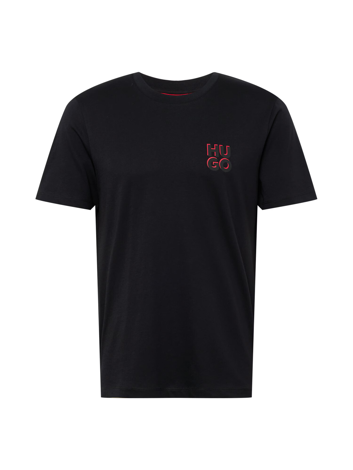 HUGO Tricou 'Dimento' roșu rodie / negru - Pled.ro