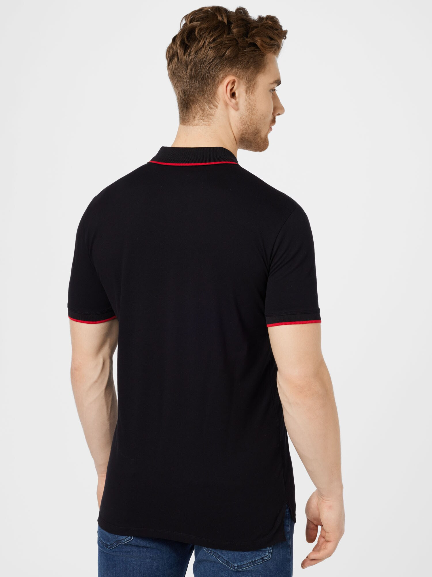 HUGO Red Tricou 'Dinoso' roși aprins / negru - Pled.ro