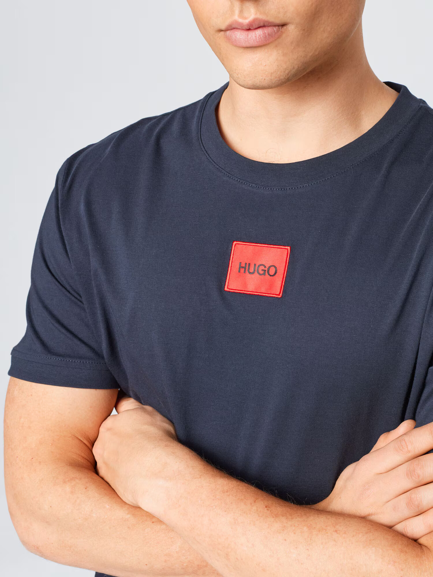 HUGO Red Tricou 'Diragolino212' albastru marin / roșu - Pled.ro