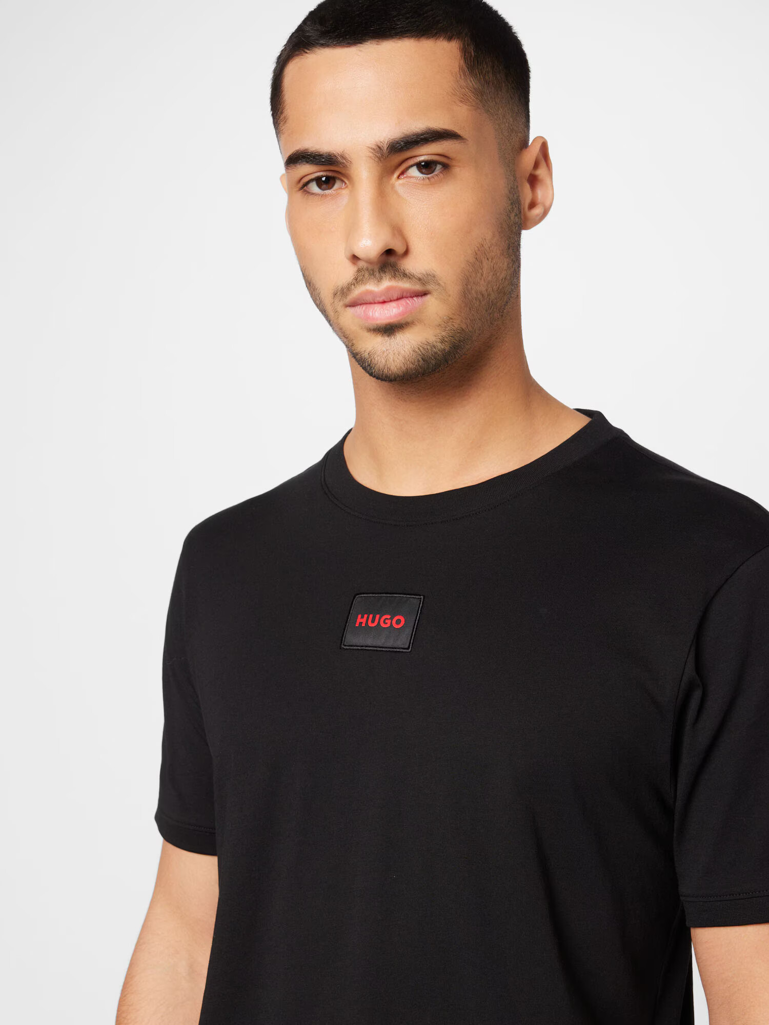 HUGO Red Tricou 'Diragolino212' roșu / negru - Pled.ro