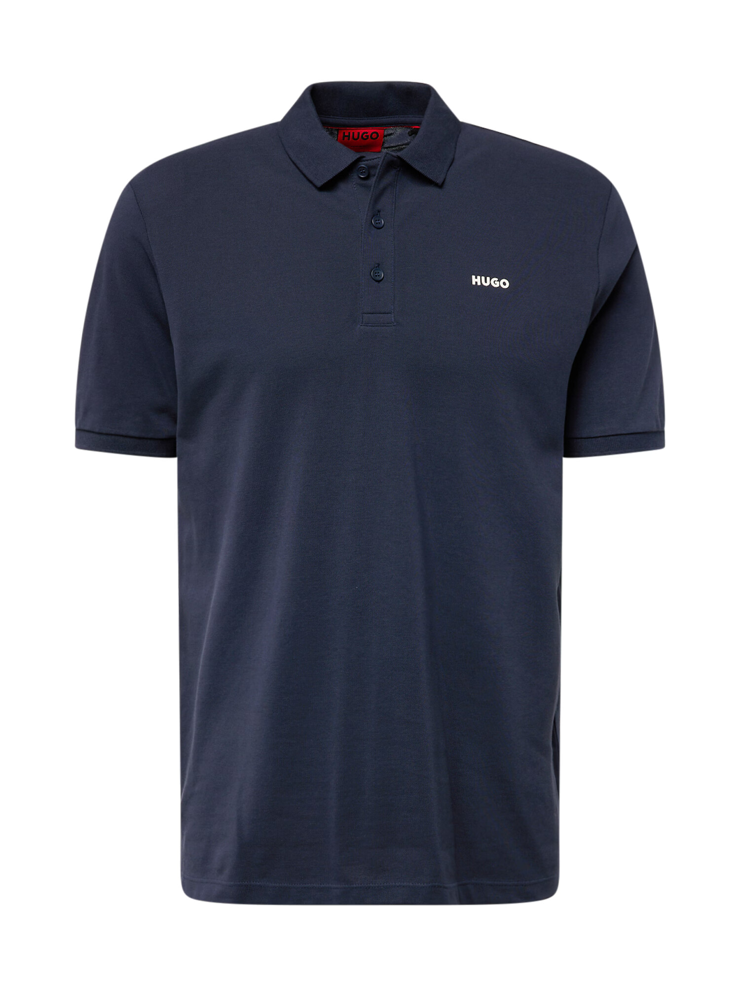 HUGO Tricou 'Donos' bleumarin / alb - Pled.ro