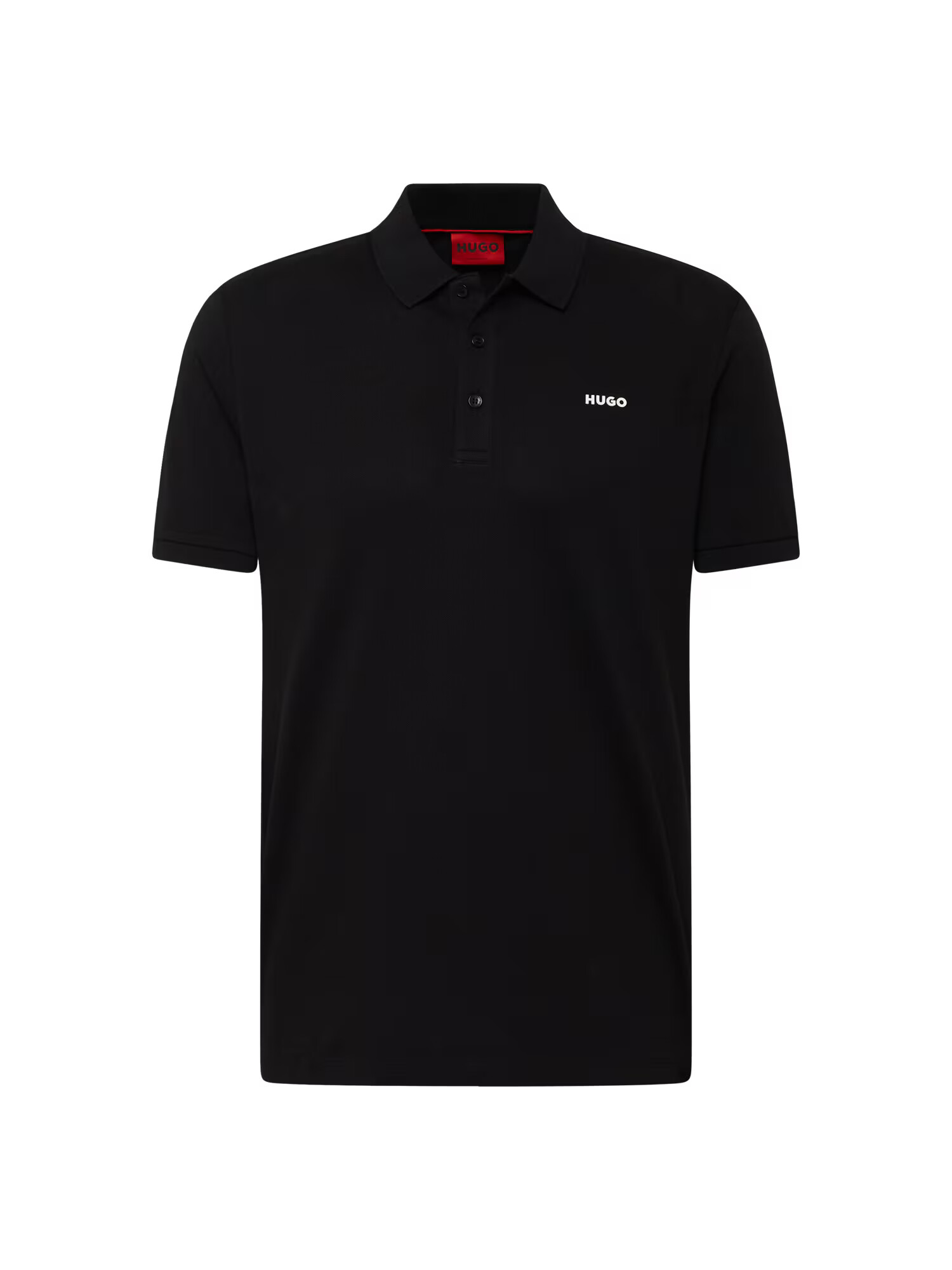 HUGO Red Tricou 'Donos' negru / alb - Pled.ro