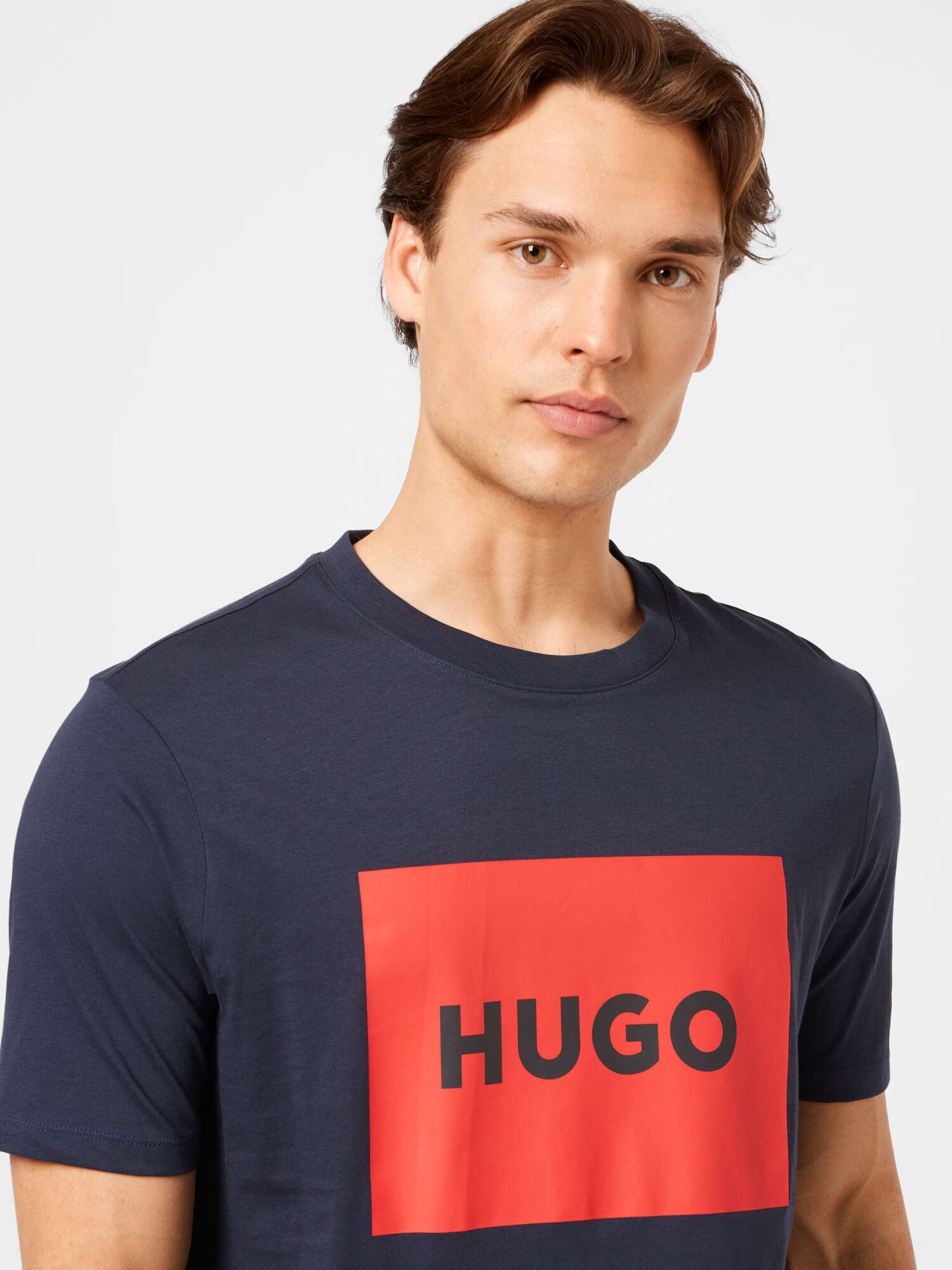 HUGO Red Tricou 'Dulive' bleumarin / roșu / negru - Pled.ro