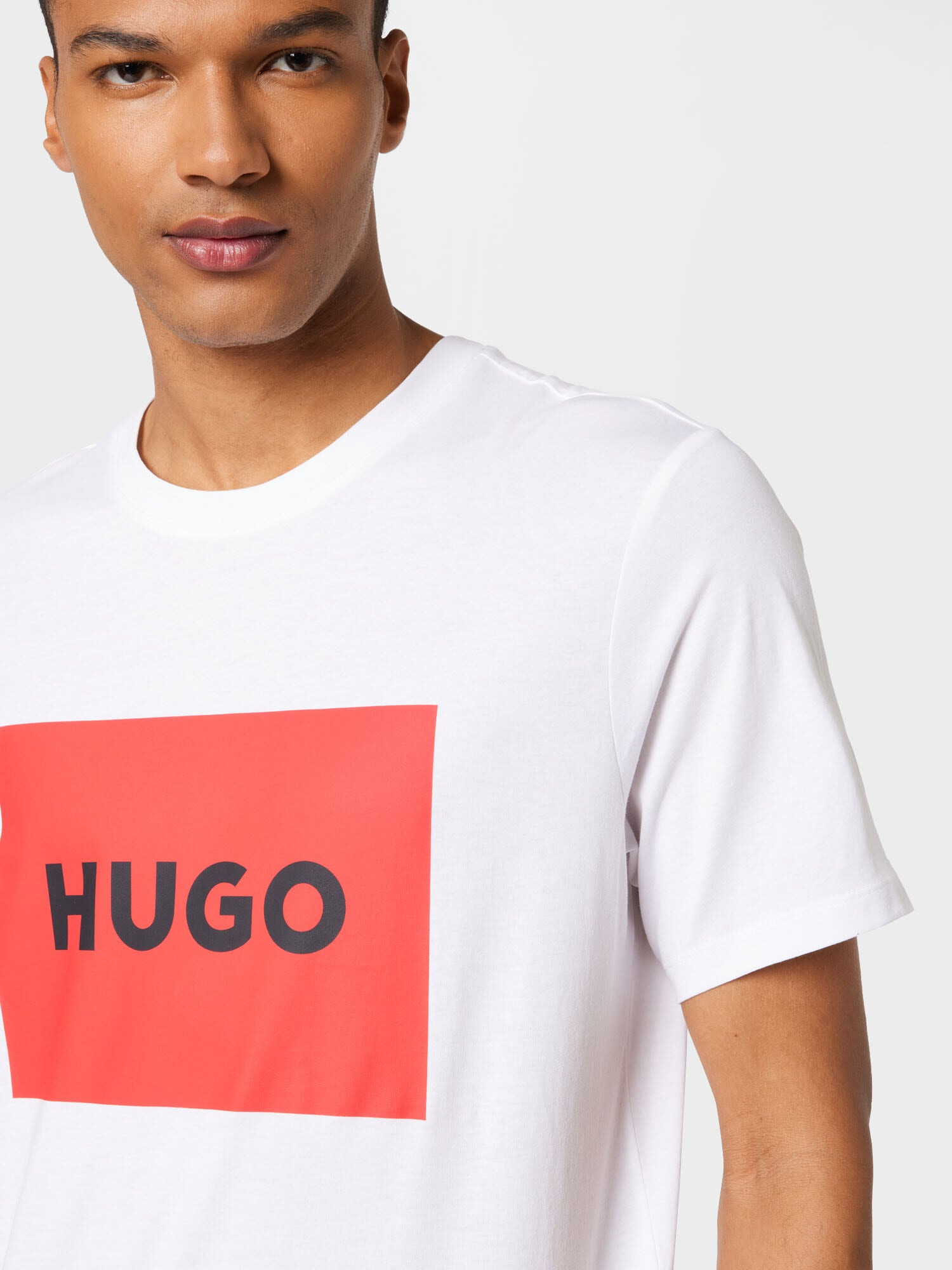 HUGO Red Tricou 'Dulive' roșu / negru / alb - Pled.ro