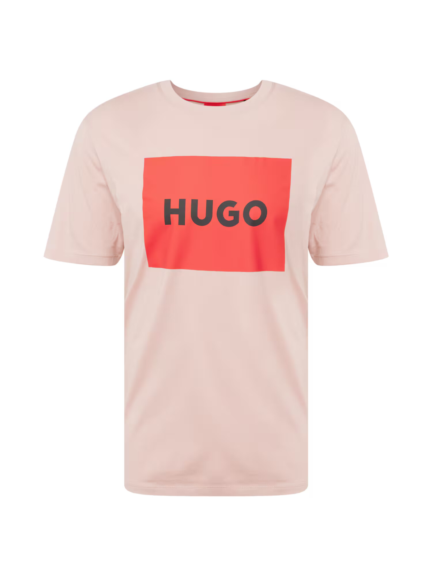 HUGO Tricou 'Dulive' roz / roși aprins / negru - Pled.ro