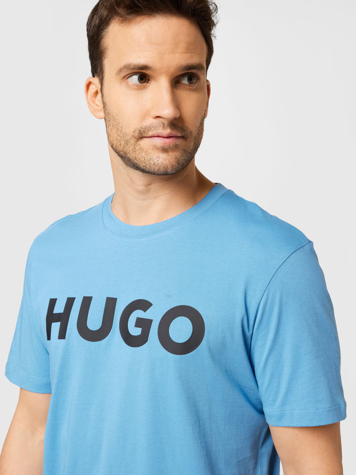 HUGO Tricou 'Dulivio' albastru / negru - Pled.ro