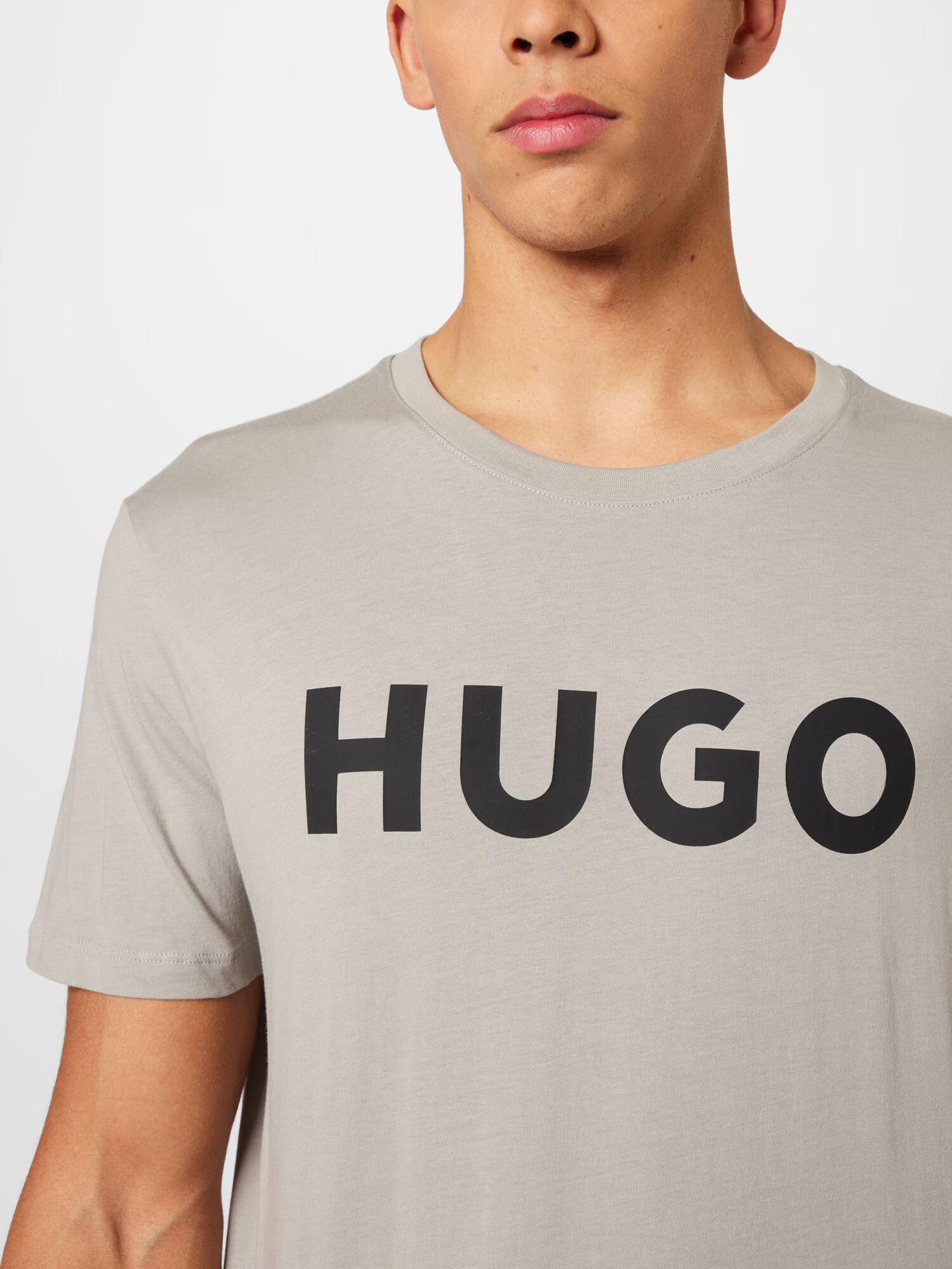 HUGO Tricou 'Dulivio' bej deschis / negru - Pled.ro