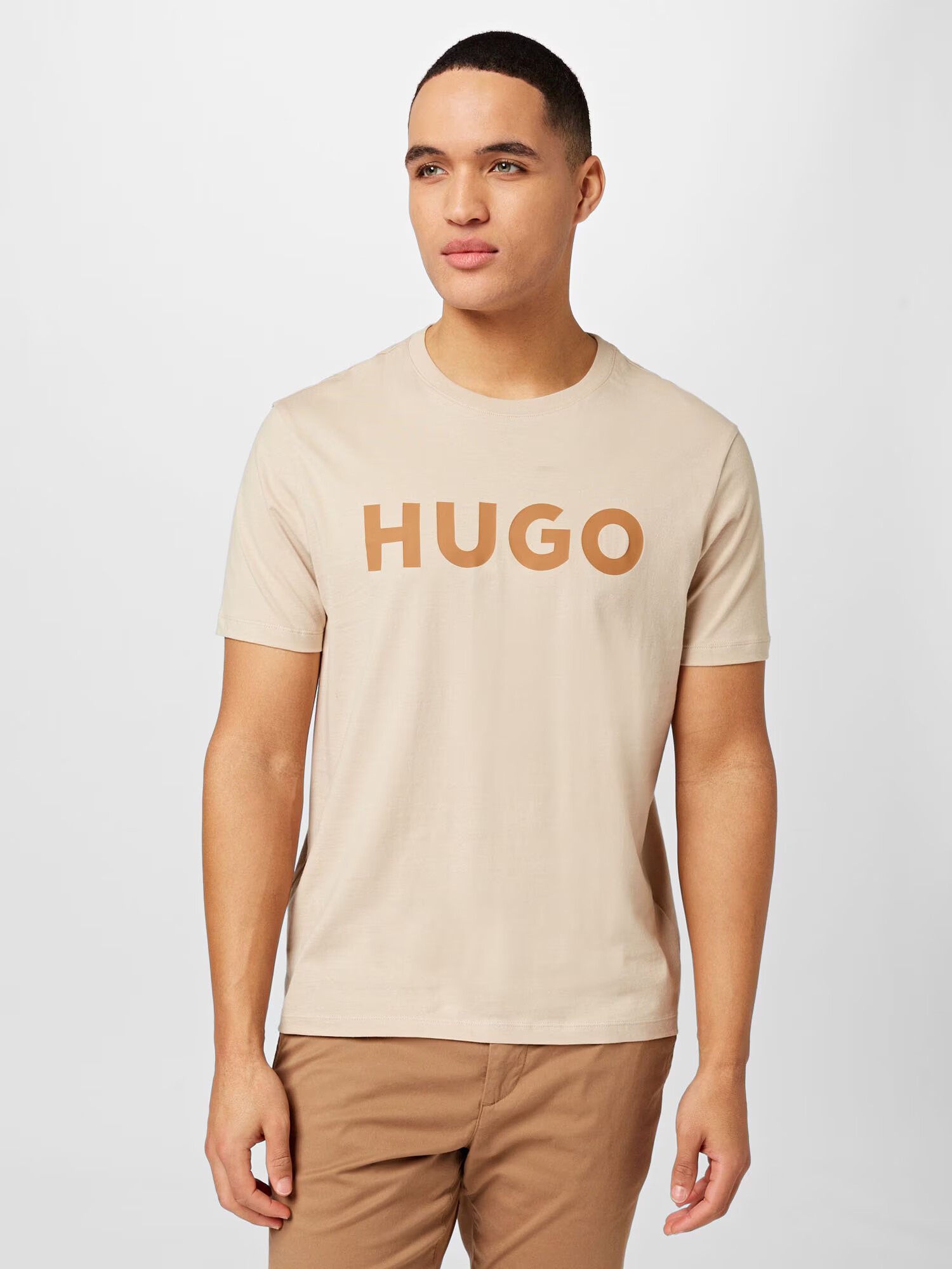 HUGO Tricou 'Dulivio' bej / nisipiu - Pled.ro