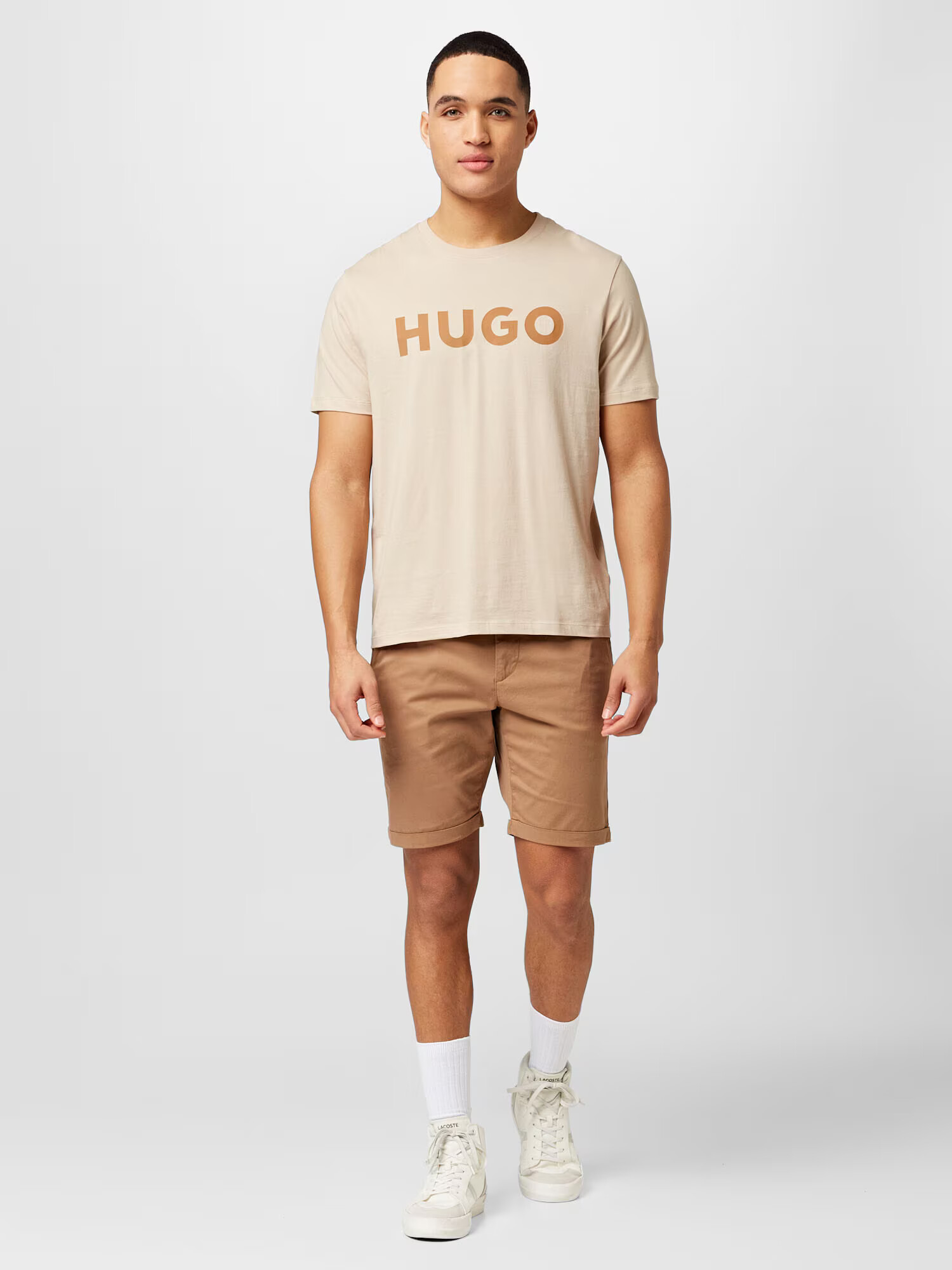 HUGO Tricou 'Dulivio' bej / nisipiu - Pled.ro