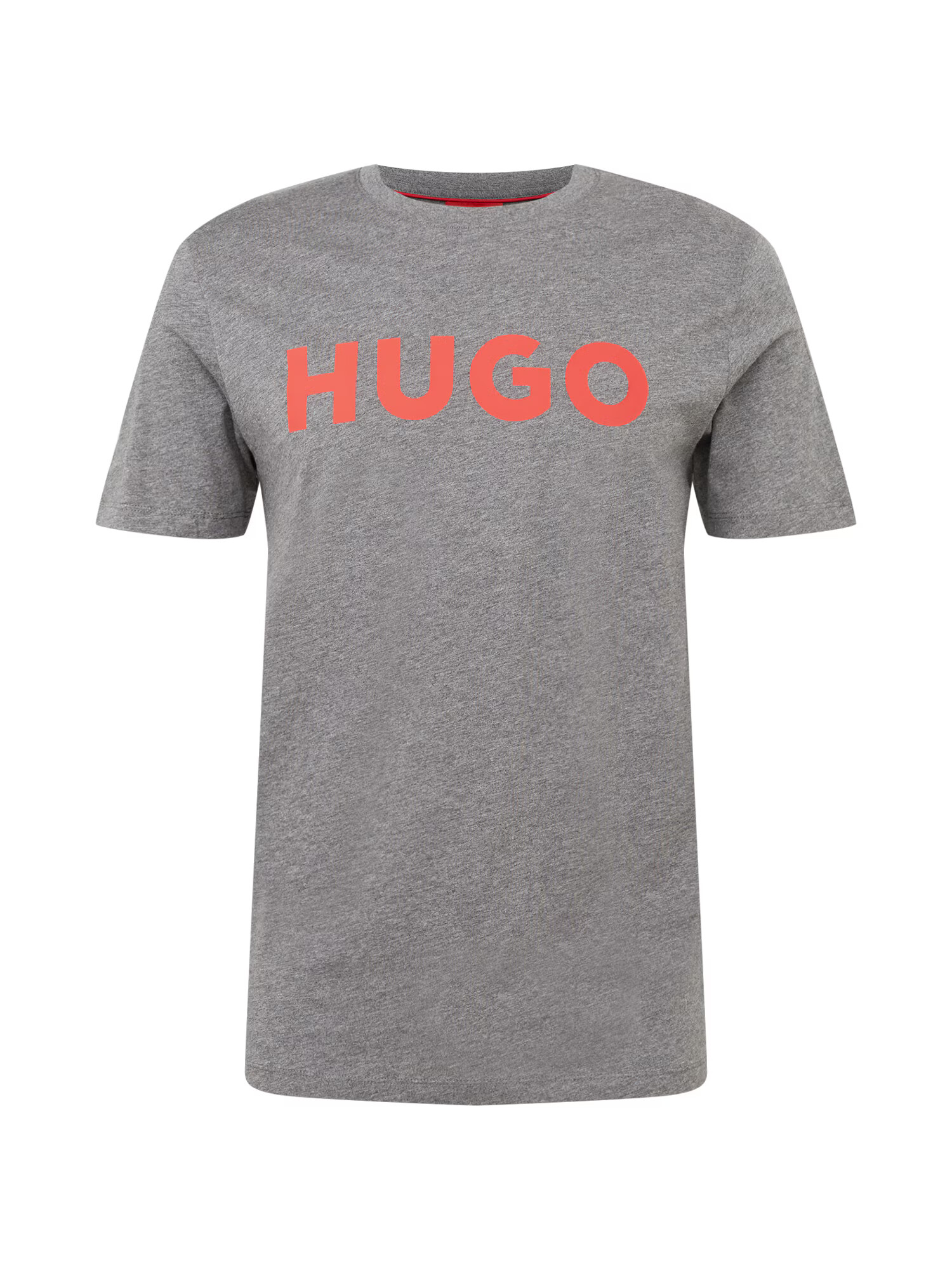 HUGO Tricou 'Dulivio' gri / roșu pepene - Pled.ro