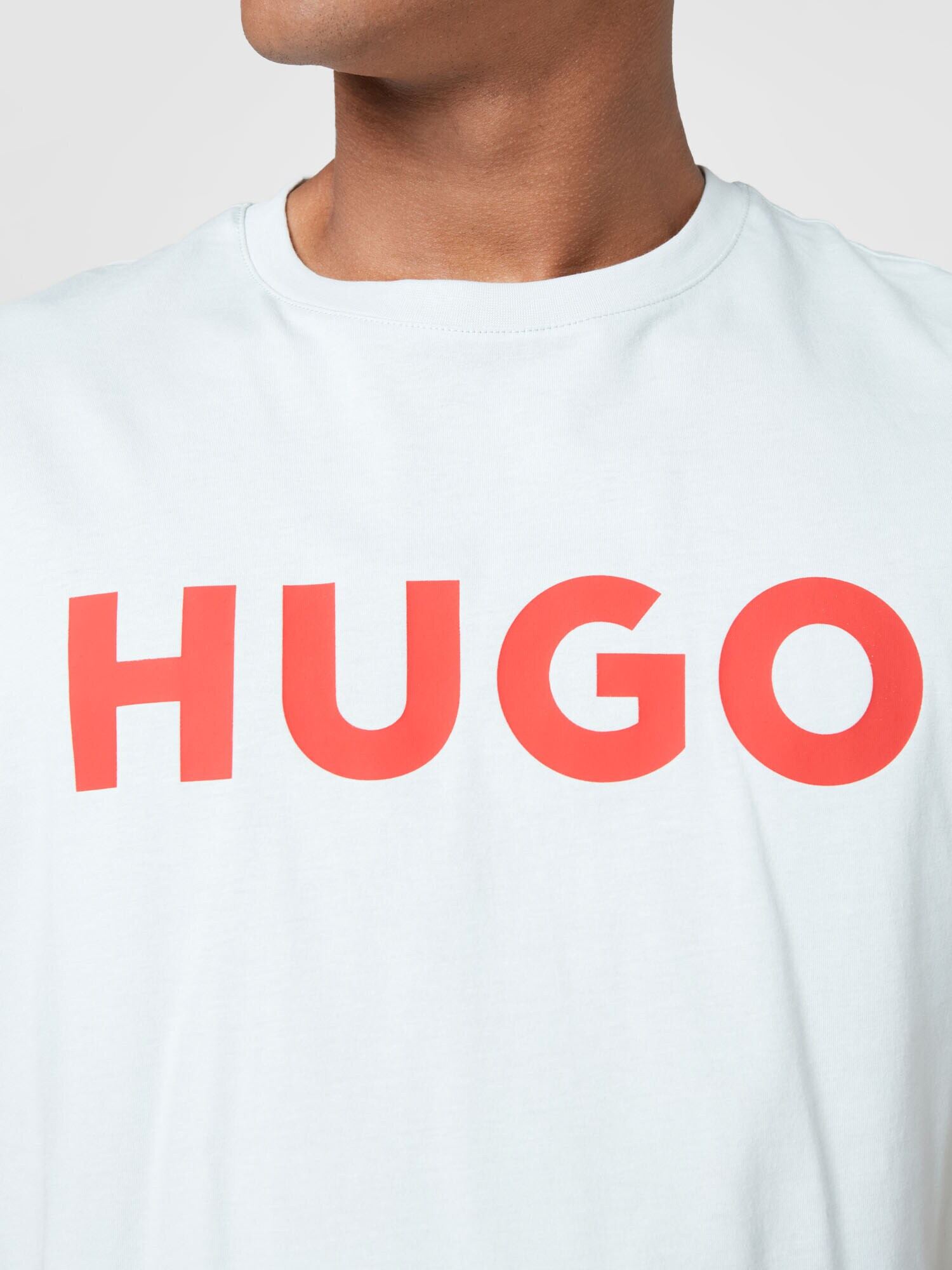 HUGO Tricou 'Dulivio' verde pastel / roșu deschis - Pled.ro