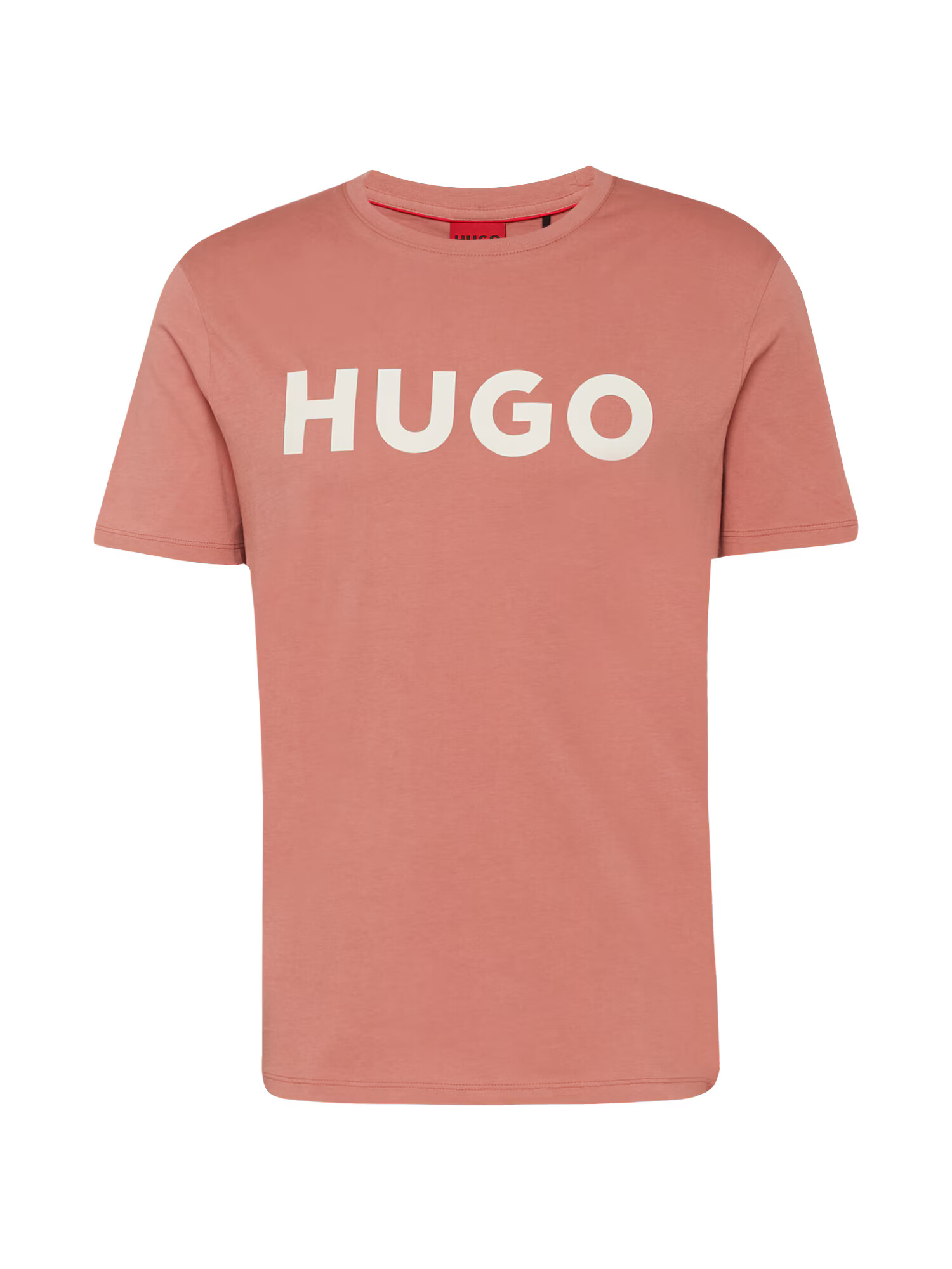 HUGO Tricou 'Dulivio' roz pal / alb - Pled.ro