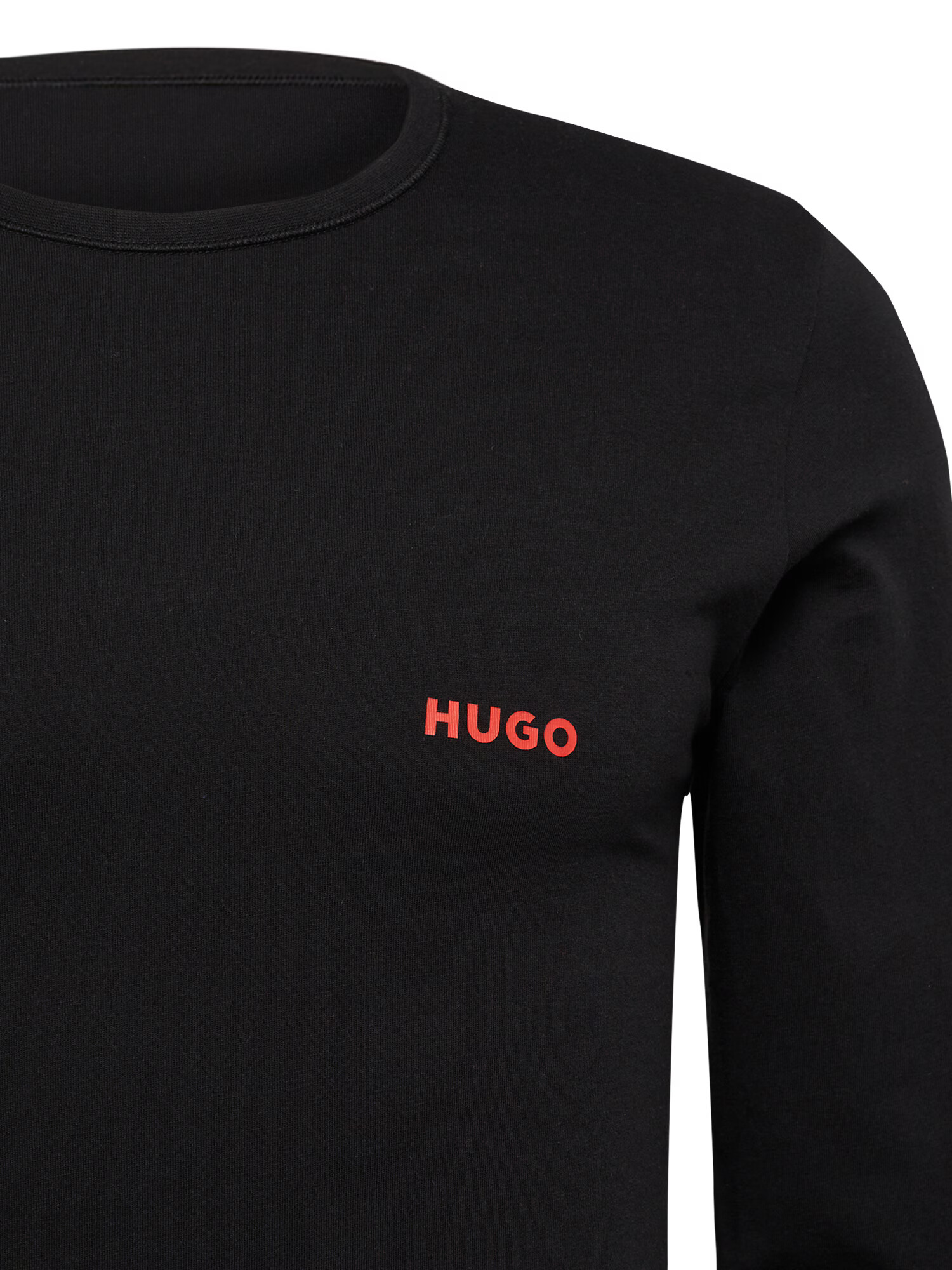 HUGO Tricou negru / alb - Pled.ro