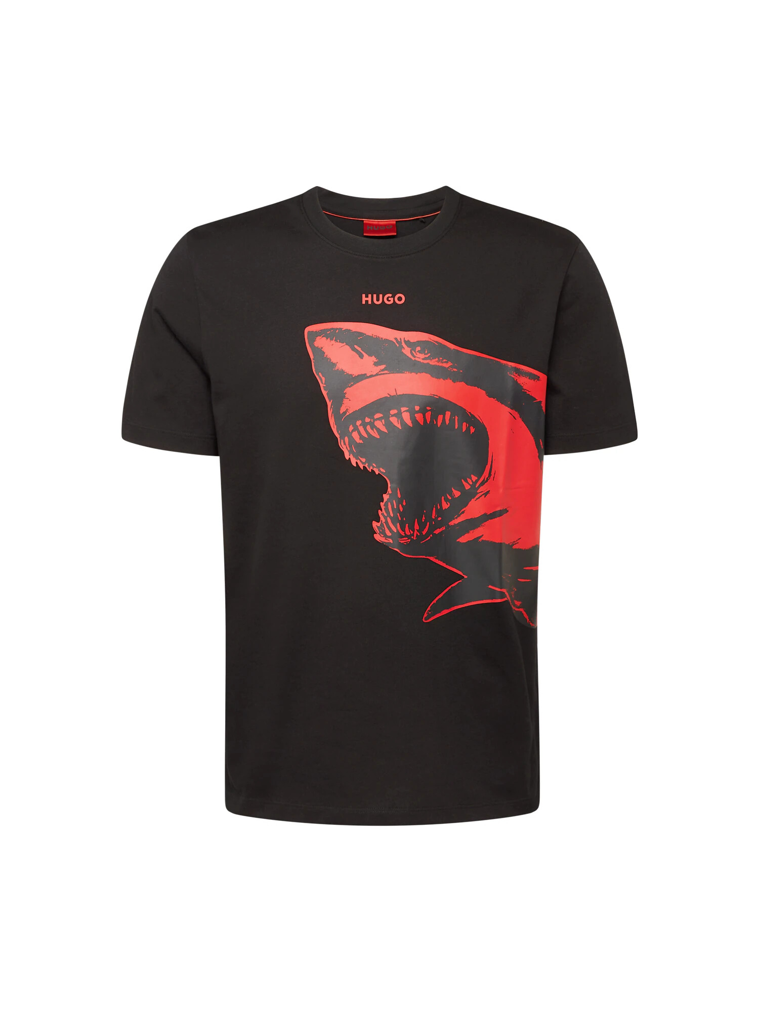 HUGO Red Tricou roșu / negru - Pled.ro