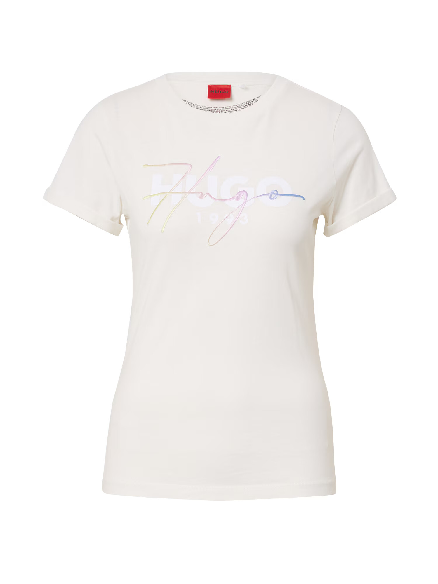 HUGO Tricou 'The Slim Tee 19' mai multe culori / alb - Pled.ro