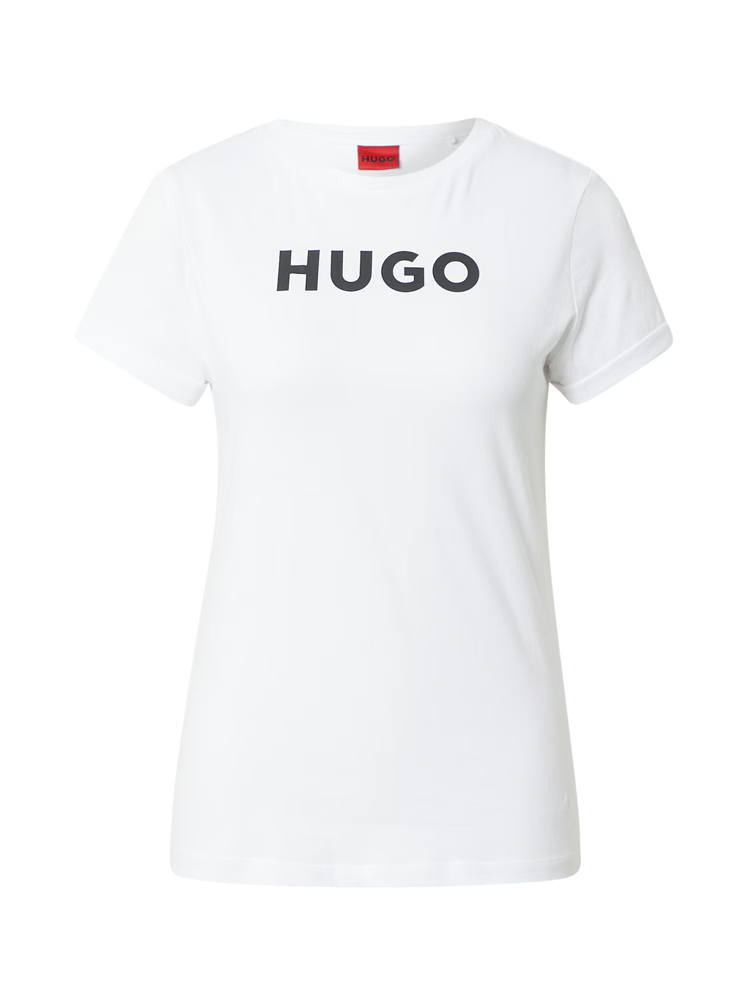 HUGO Red Tricou negru / alb - Pled.ro