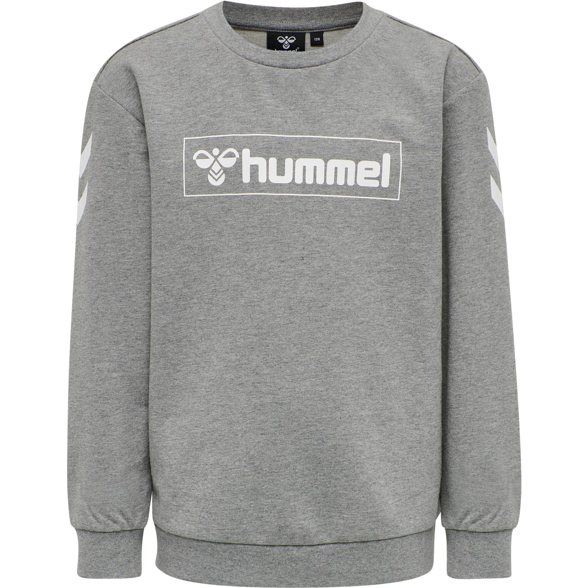 Hummel Bluză de molton gri amestecat / alb - Pled.ro